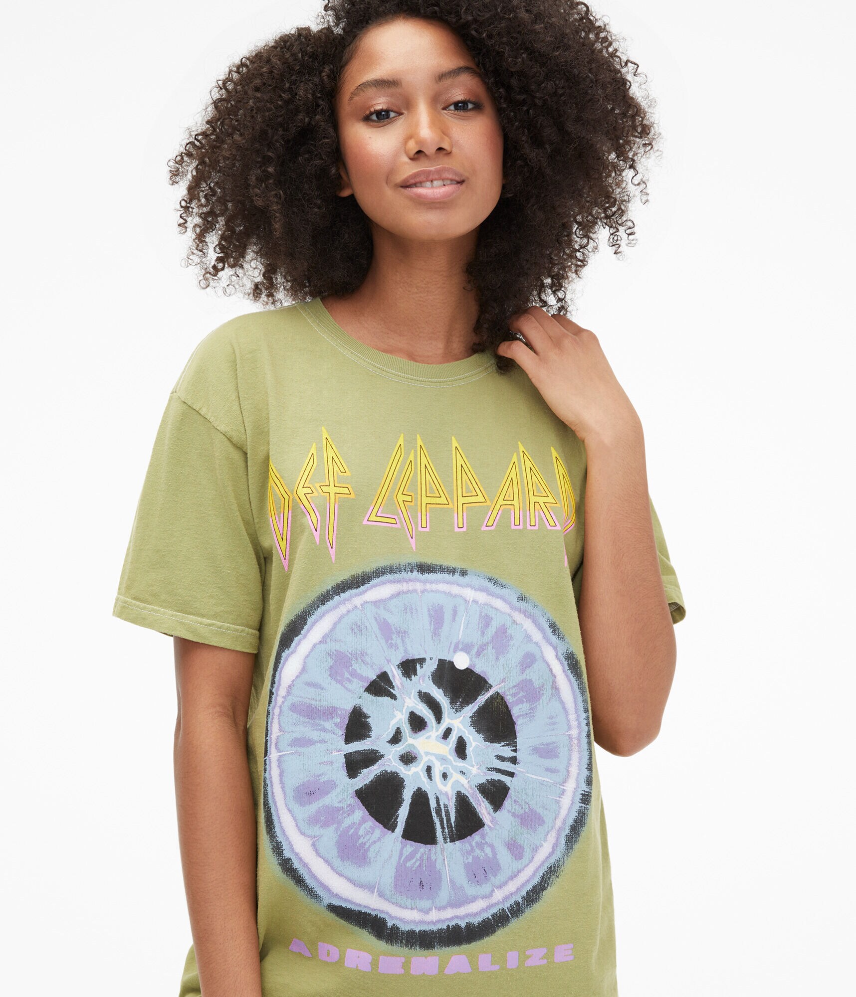 Def Leppard Adrenalize Boyfriend Graphic Tee