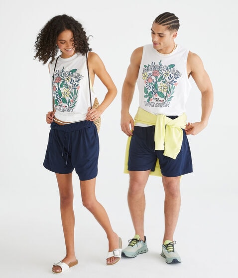 Essentials Solid Mesh Shorts 6"