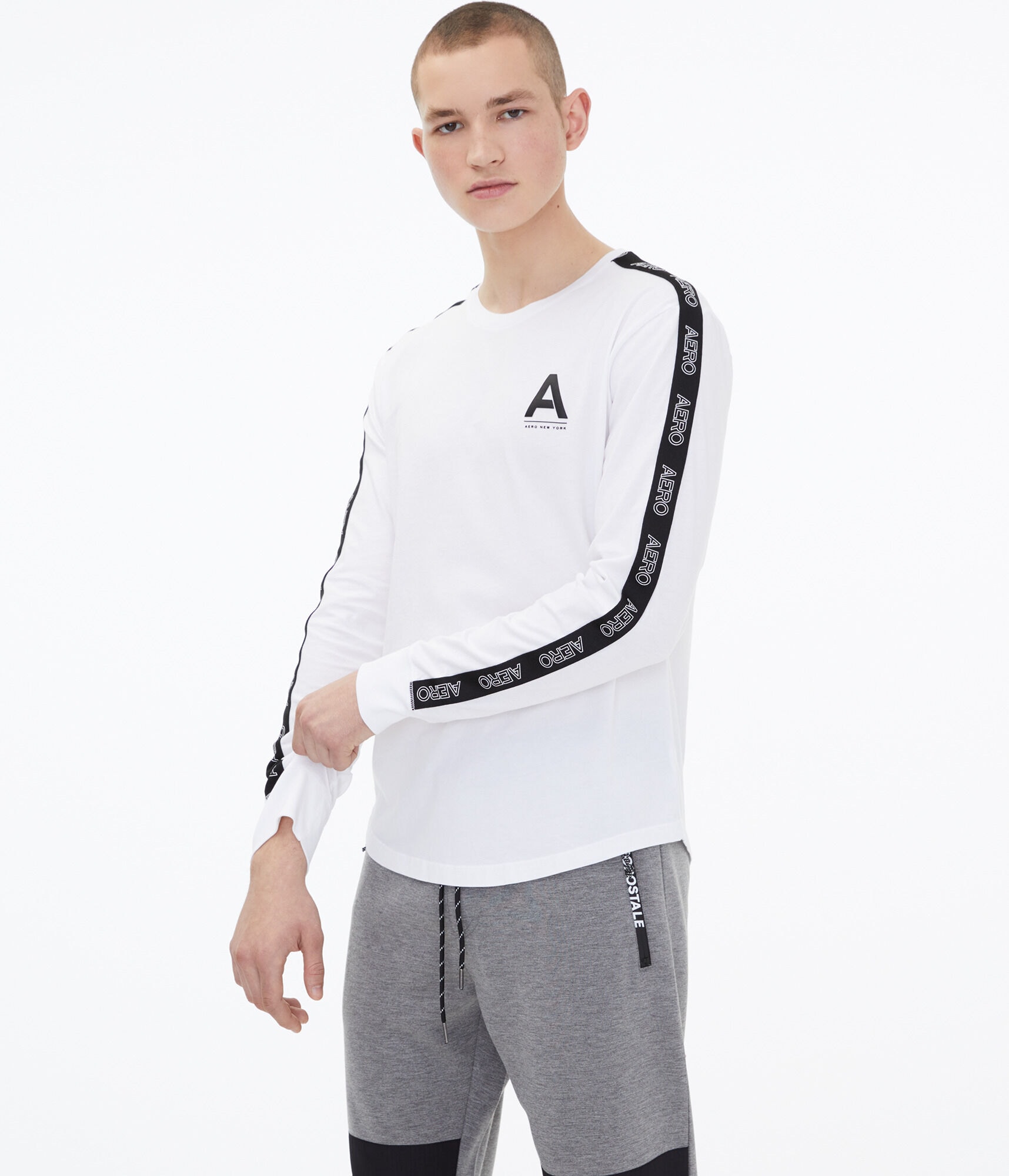 Long Sleeve Heritage Logo Tape Graphic Tee