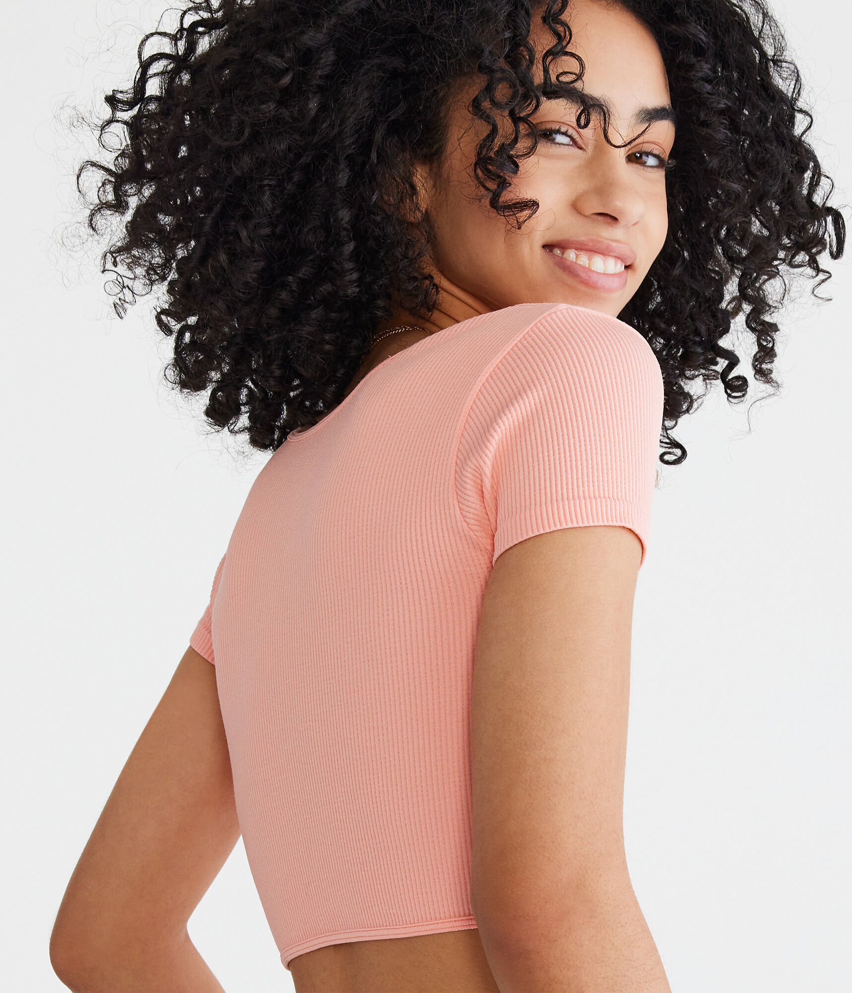 Wear 2 Ways Seamless Knotted Crop Top