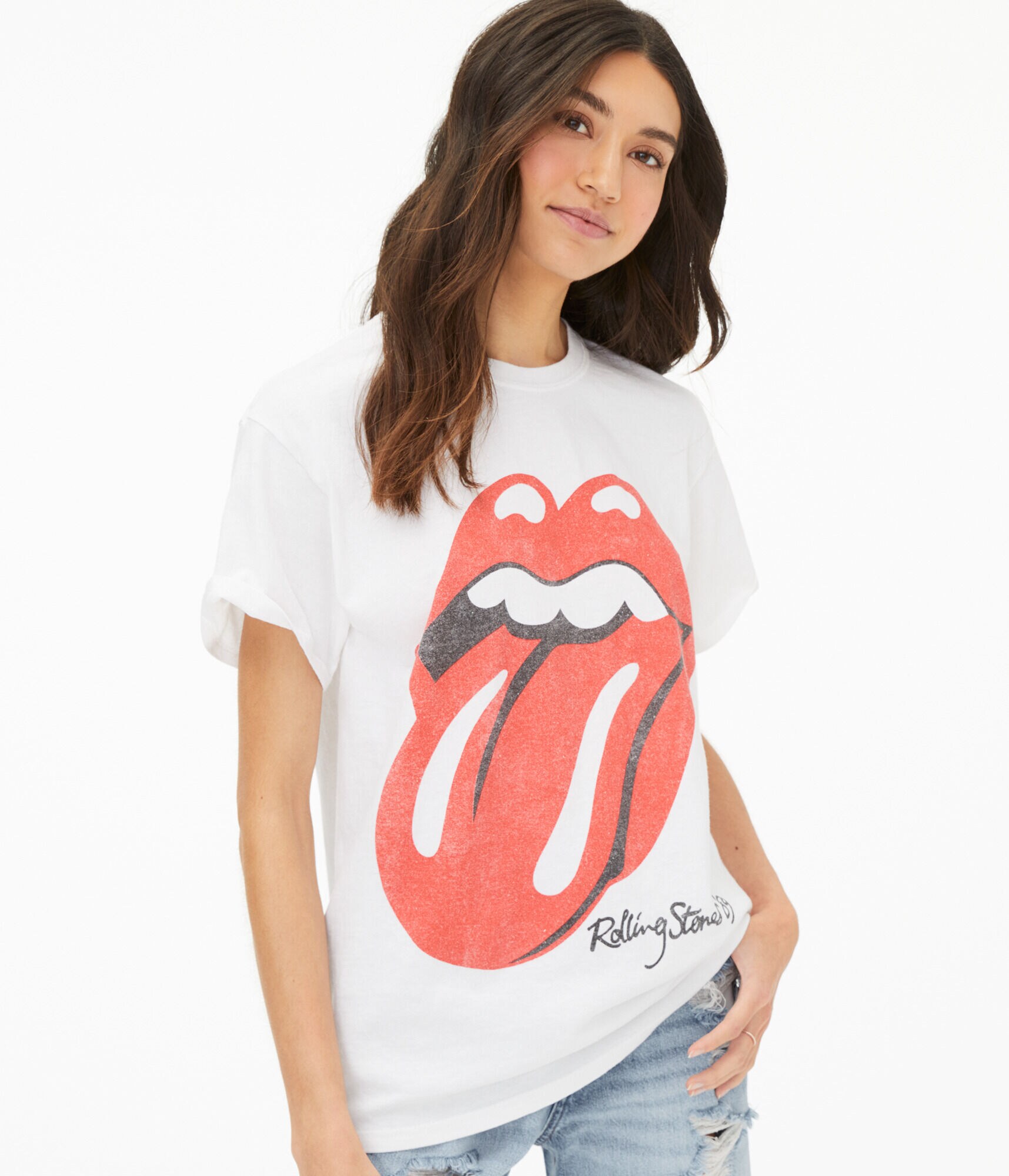 Rolling Stones '89 Boyfriend Graphic Tee