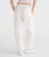 Mid-Rise Cargo Parachute Pants