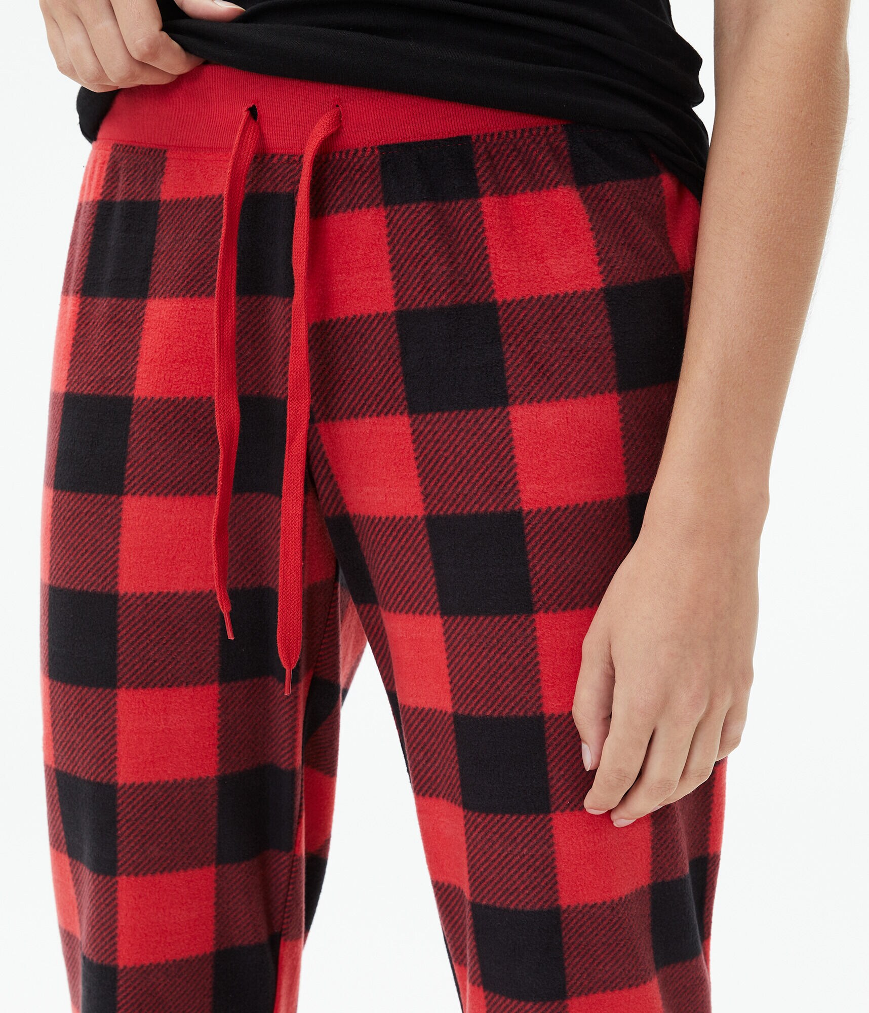 Buffalo Plaid Polyfleece Joggers