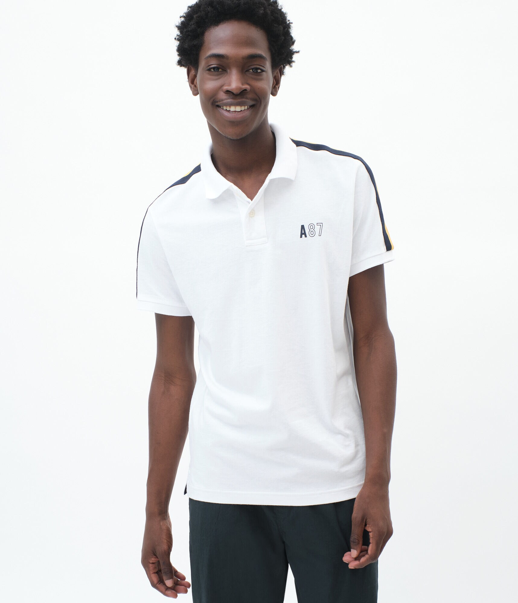 A87 Shoulder Tape Jersey Polo
