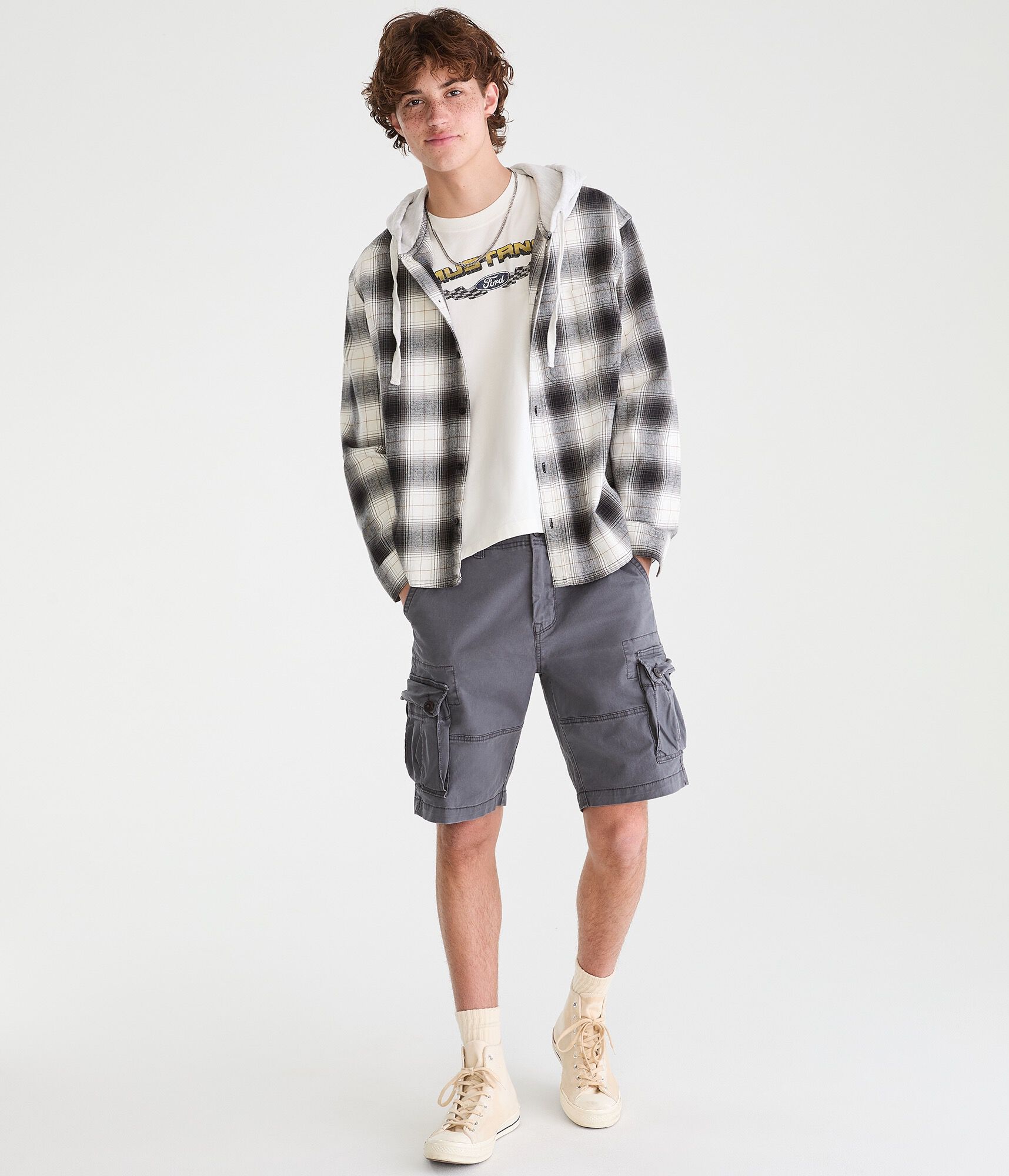 Stretch Twill Cargo Shorts 10"