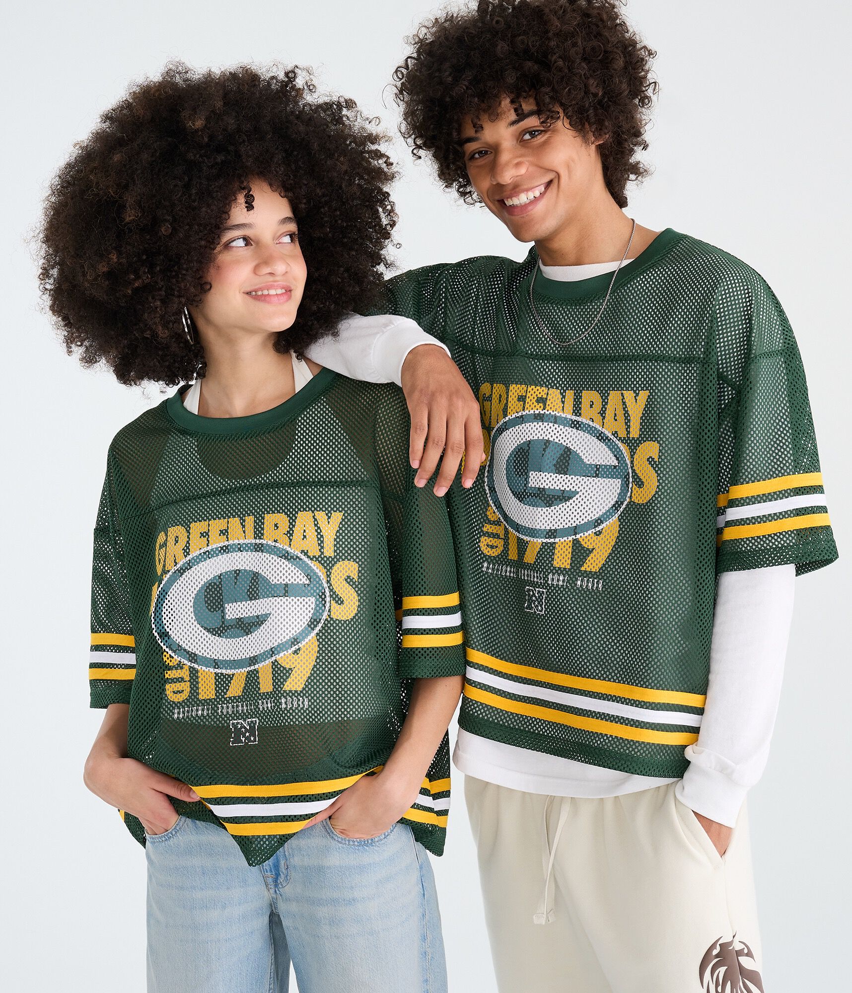 Green Bay Packers Boxy Mesh Top