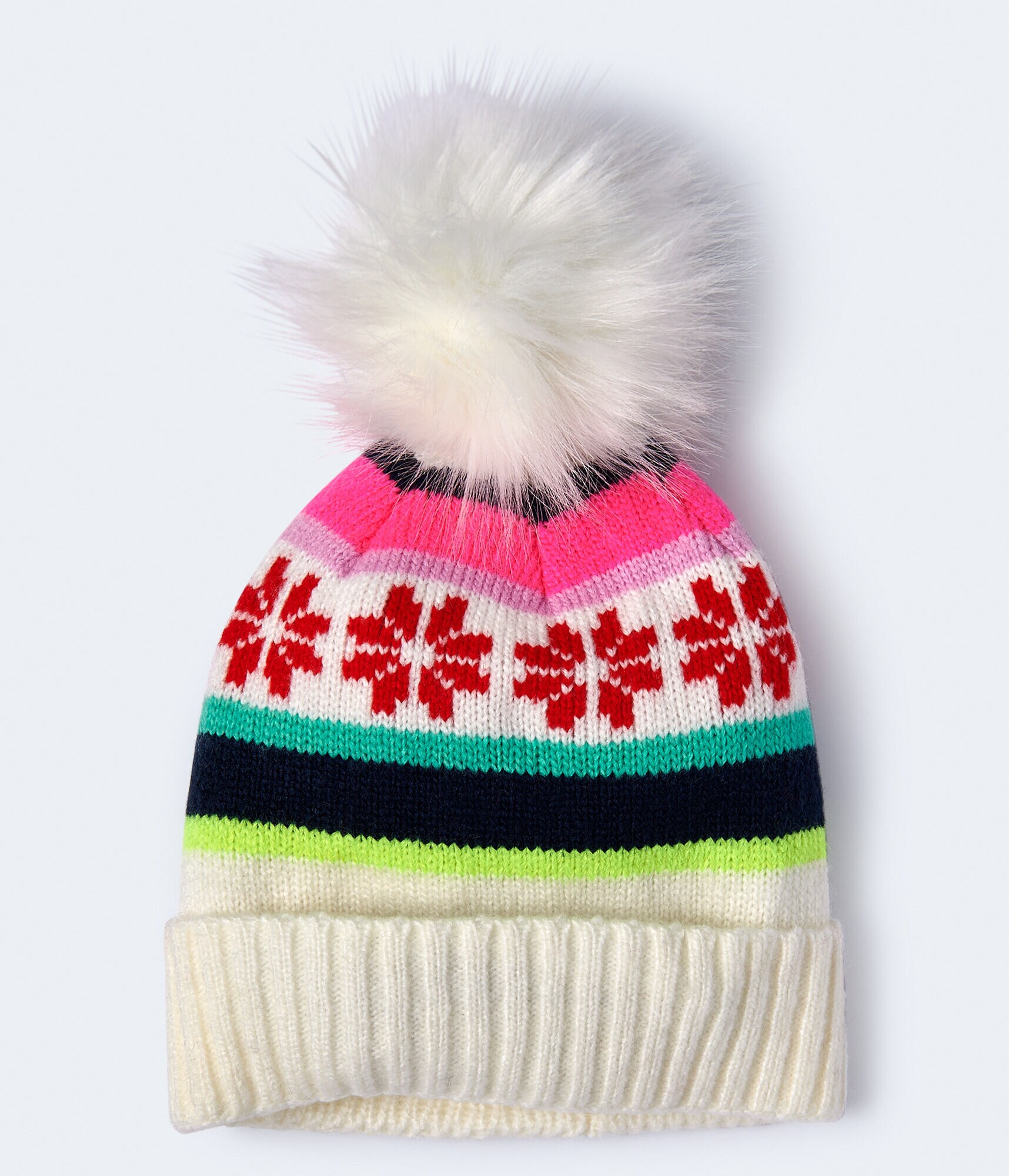 Striped Fair Isle Hat