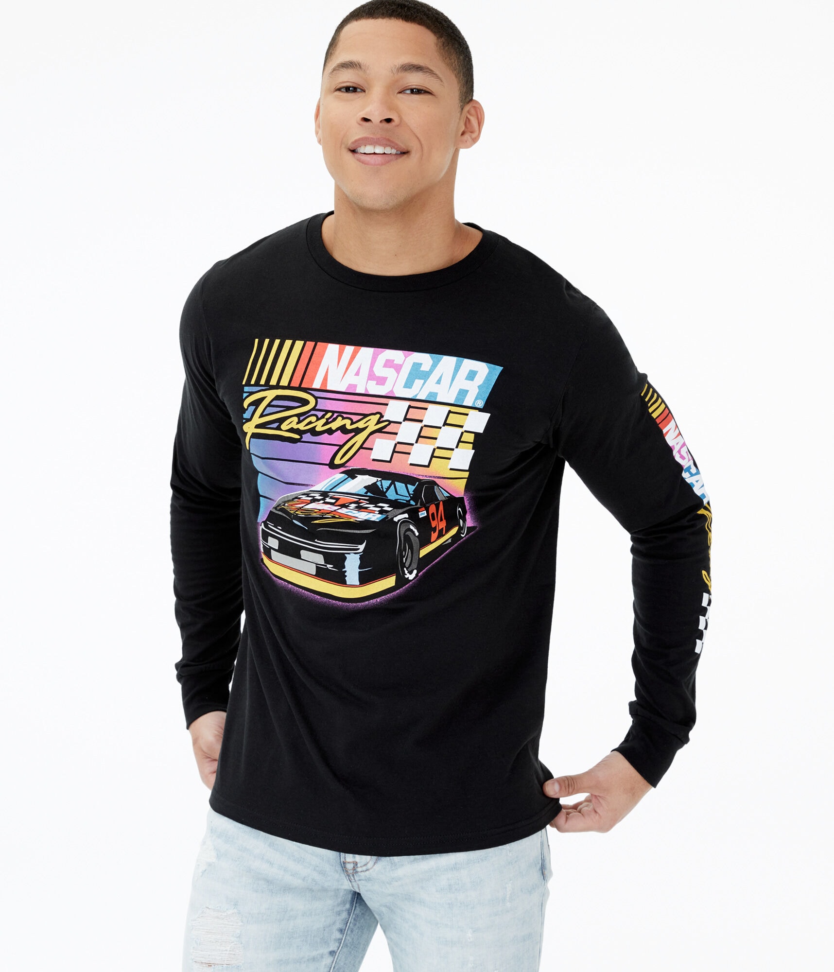 Long Sleeve NASCAR Racing Graphic Tee