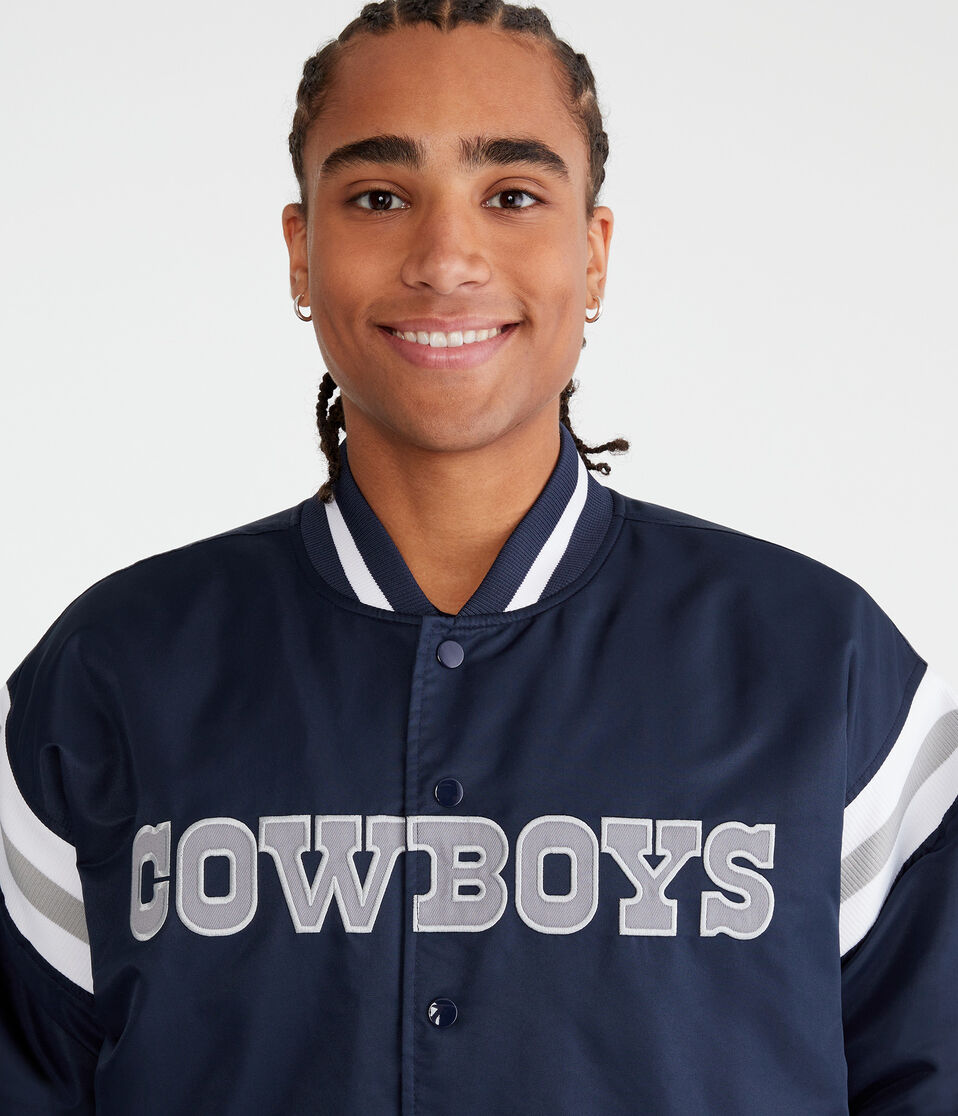 Dallas Cowboys Striped Bomber Jacket