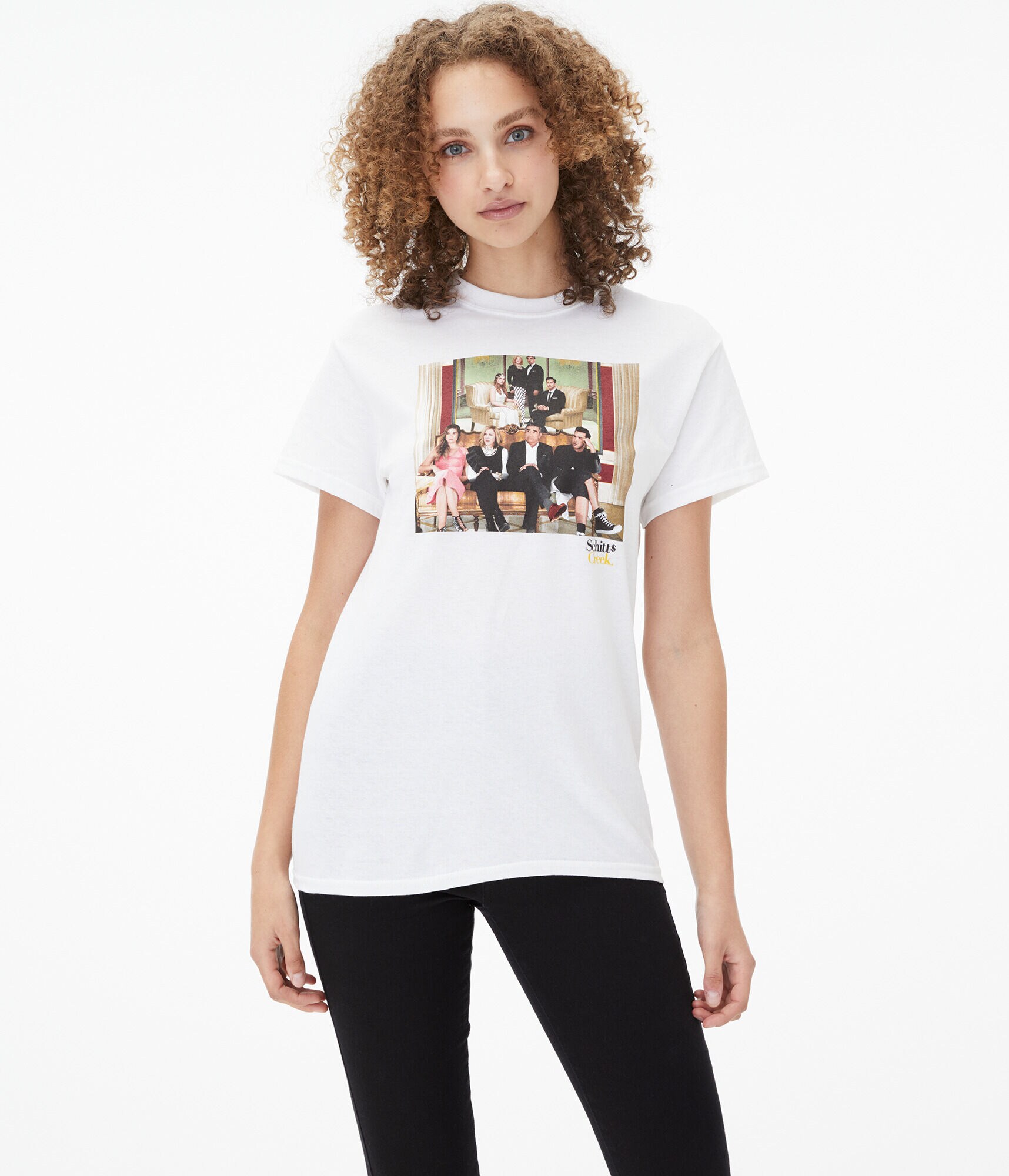 Schitt's Creek Family Portrait Boyfriend Graphic Tee