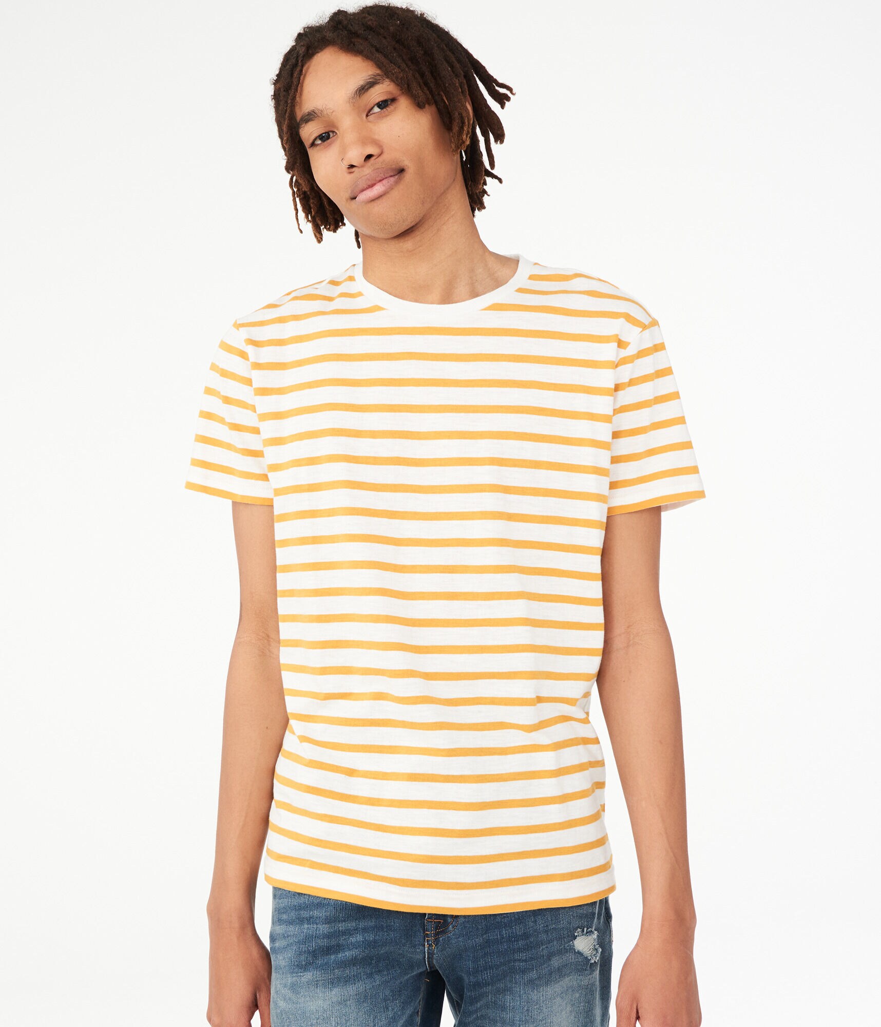 Striped Crew Tee