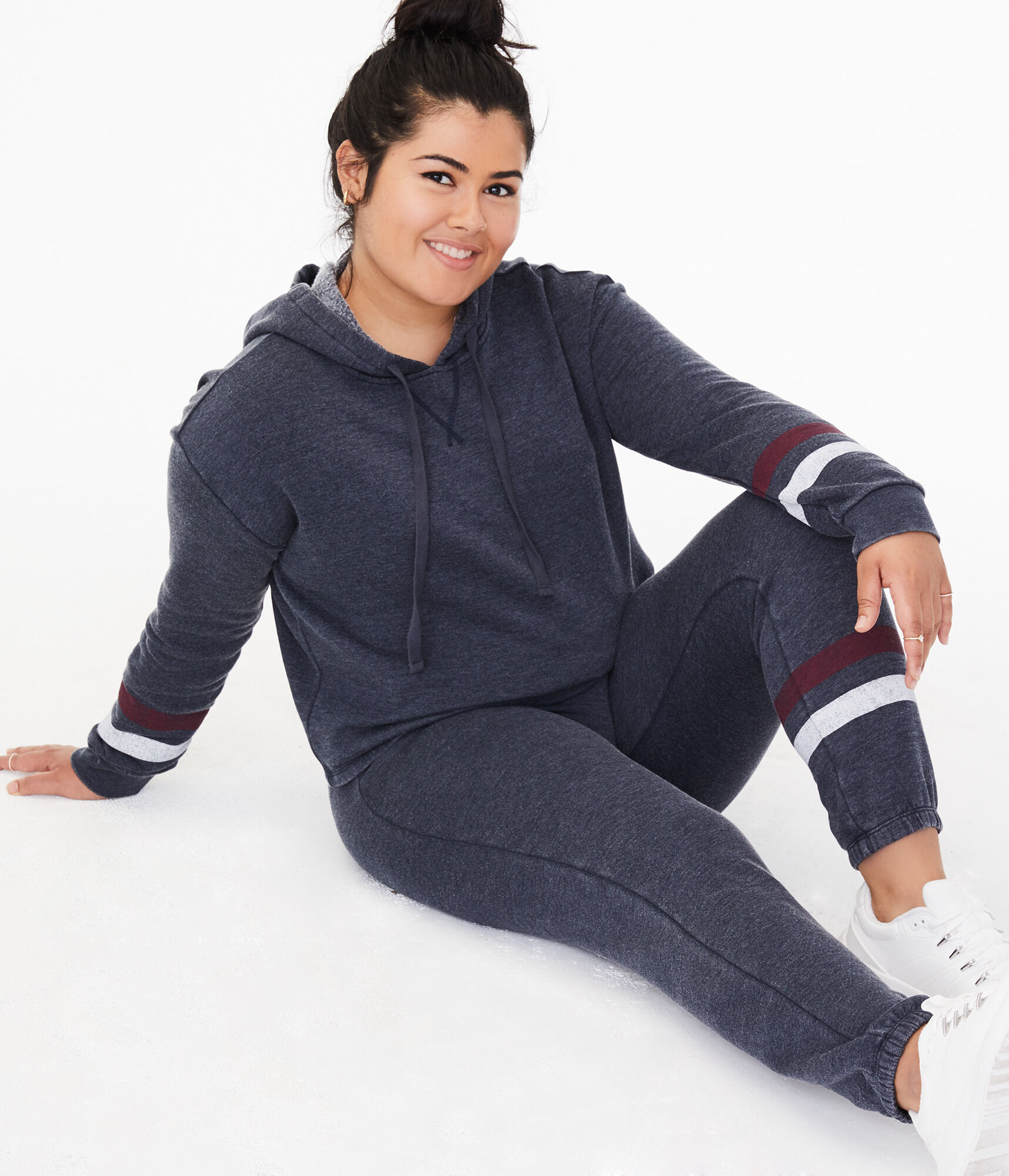 Stripe Cinched Sweatpants