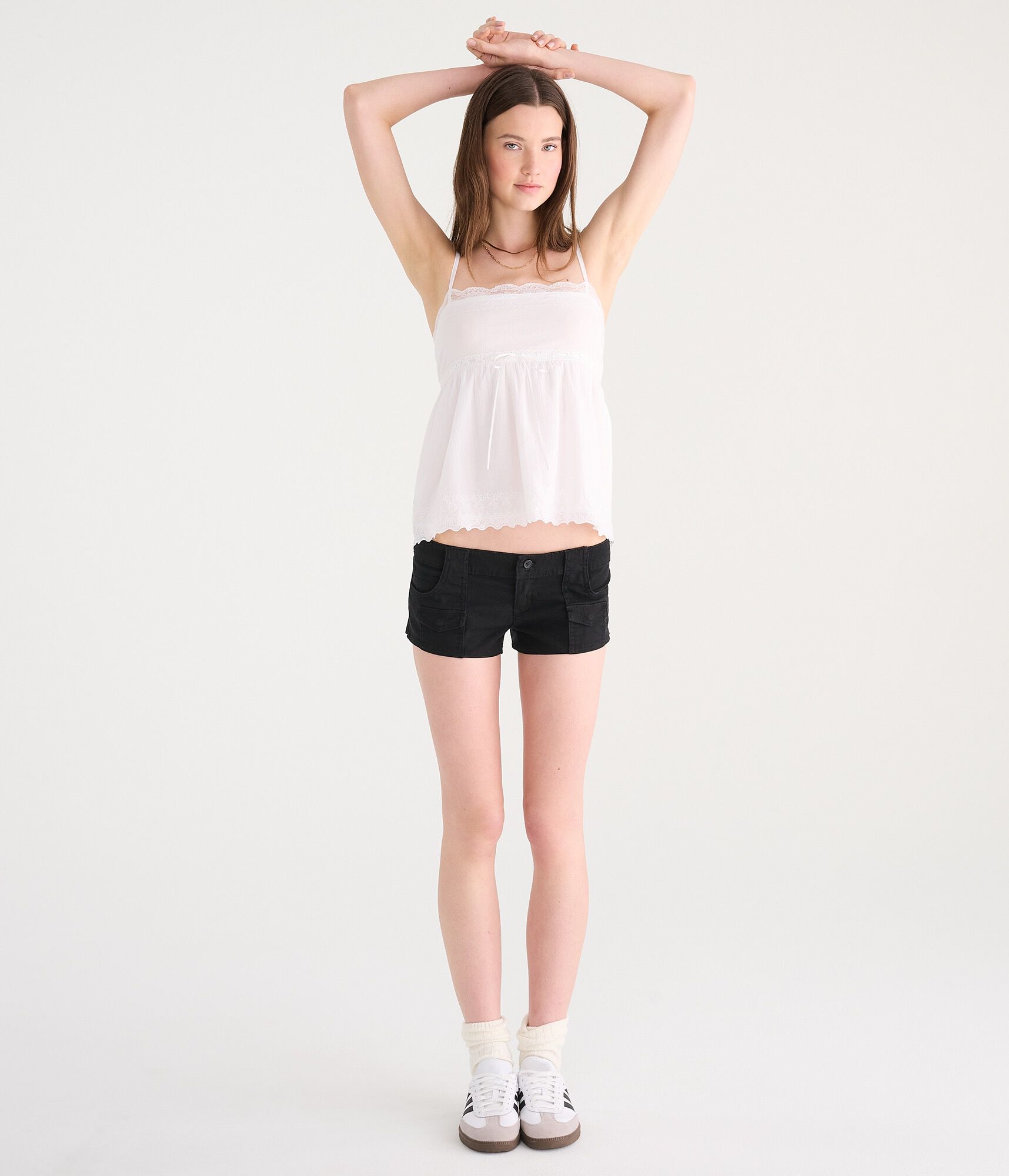 Low-Rise Utility Shorts