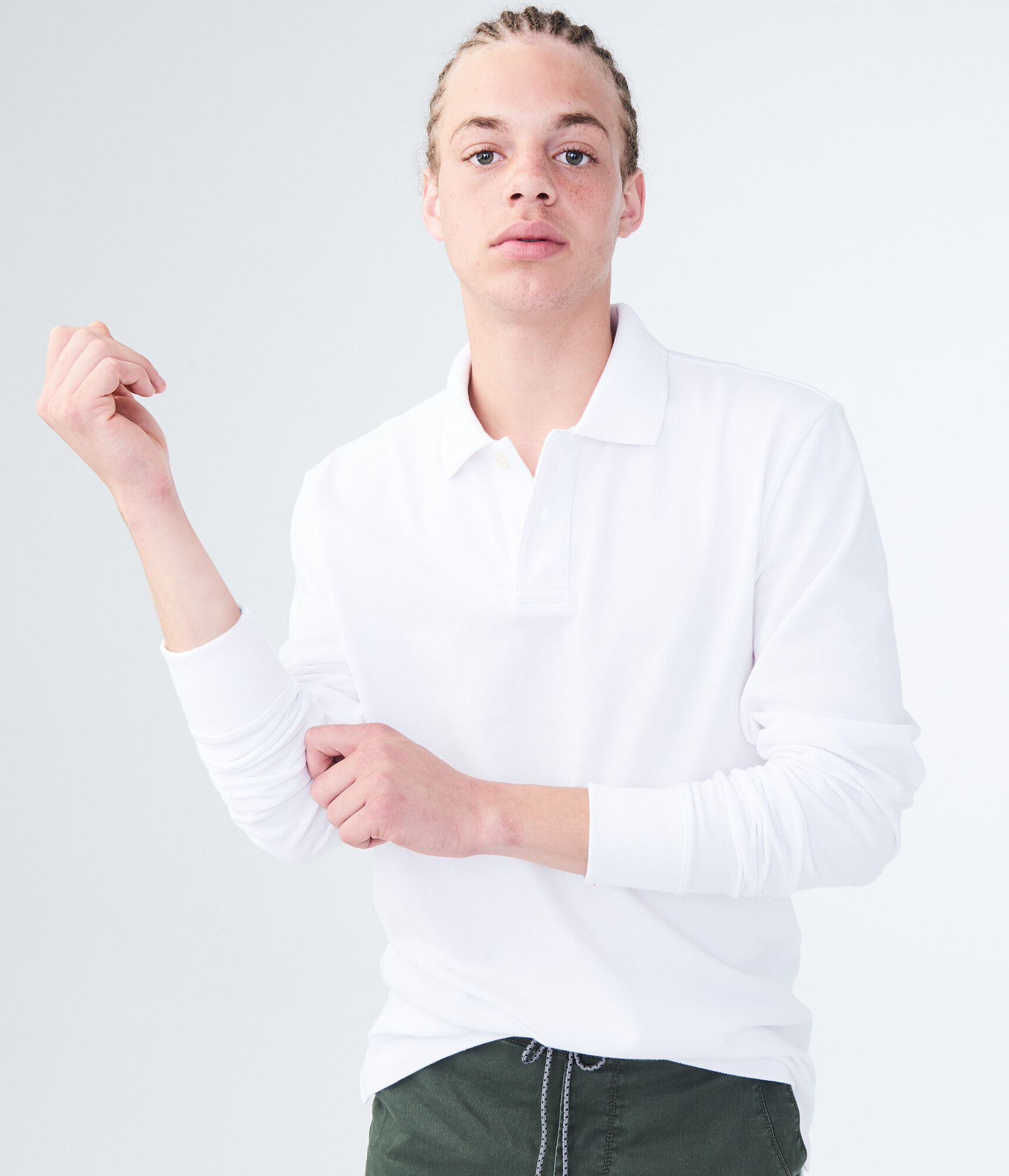 Long Sleeve Uniform Piqu&eacute; Polo