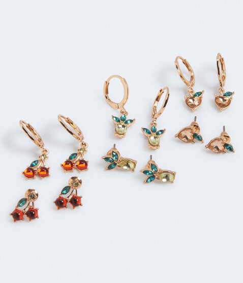 Fabulous Fruits Stud & Hoop Earring 6-Pack Fabulous Fruits Stud & Hoop Earring 6-Pack