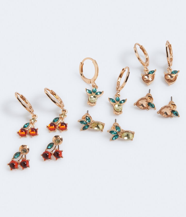 Fabulous Fruits Stud & Hoop Earring 6-Pack
