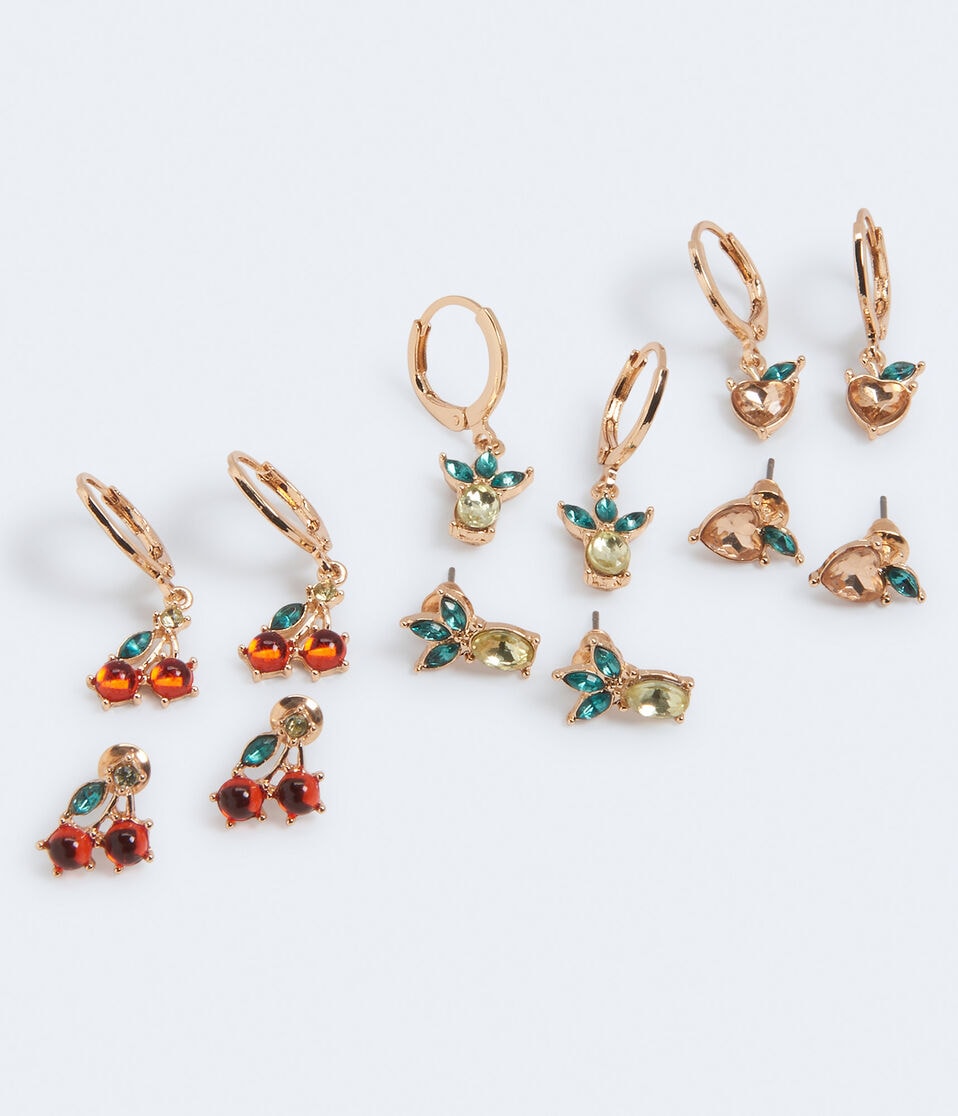 Fabulous Fruits Stud & Hoop Earring 6-Pack
