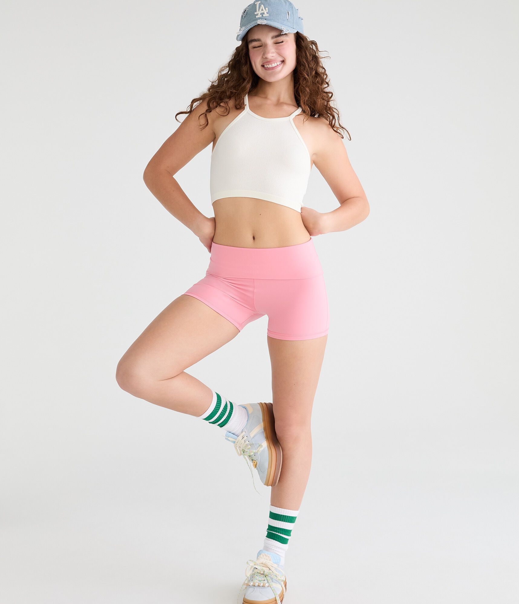 Buttery Soft Fold-Over Booty Shorts