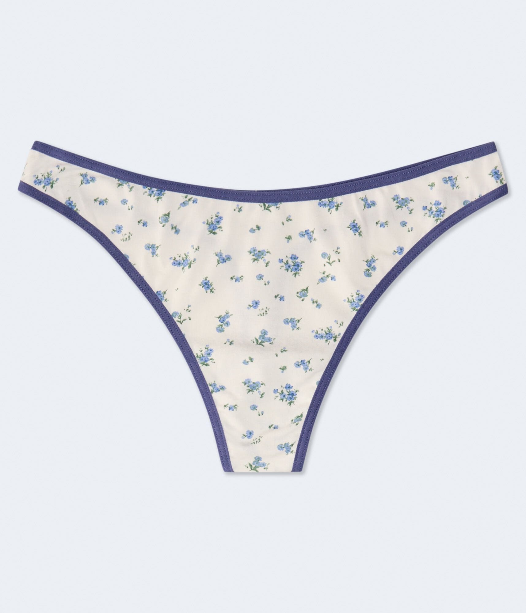 Floral Low-Rise Thong