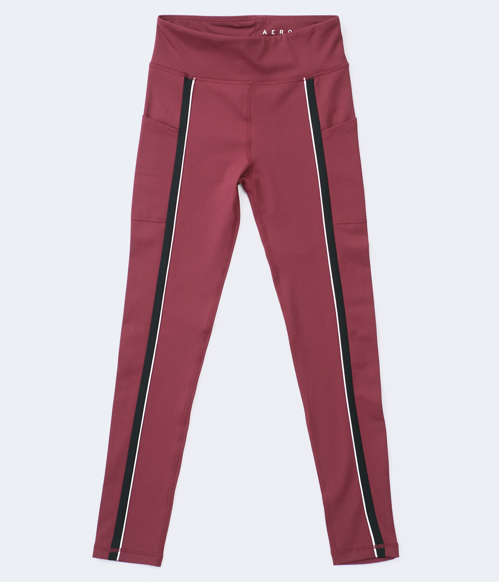 Striped 7/8-Length Pocket Leggings