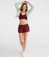 High-Rise Waffle Shorts