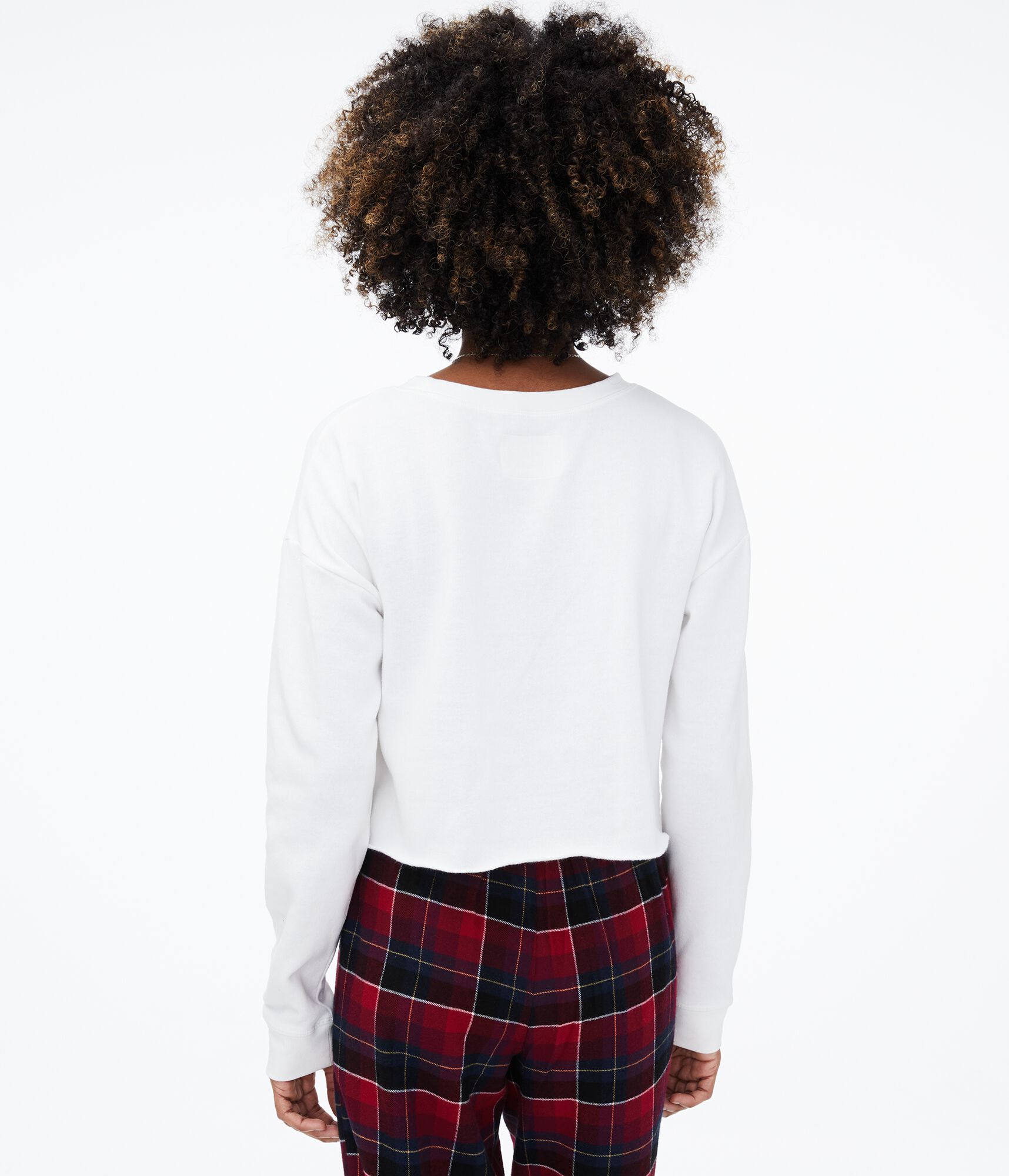 Naughty List Cropped Crew Sweatshirt