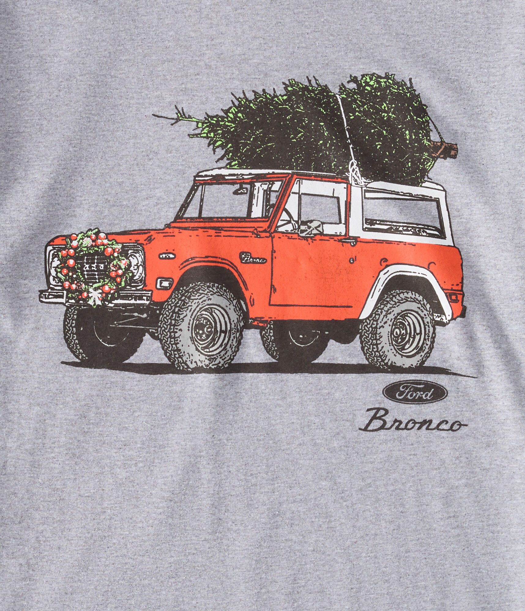 Ford Bronco Holiday Oversized Graphic Tee