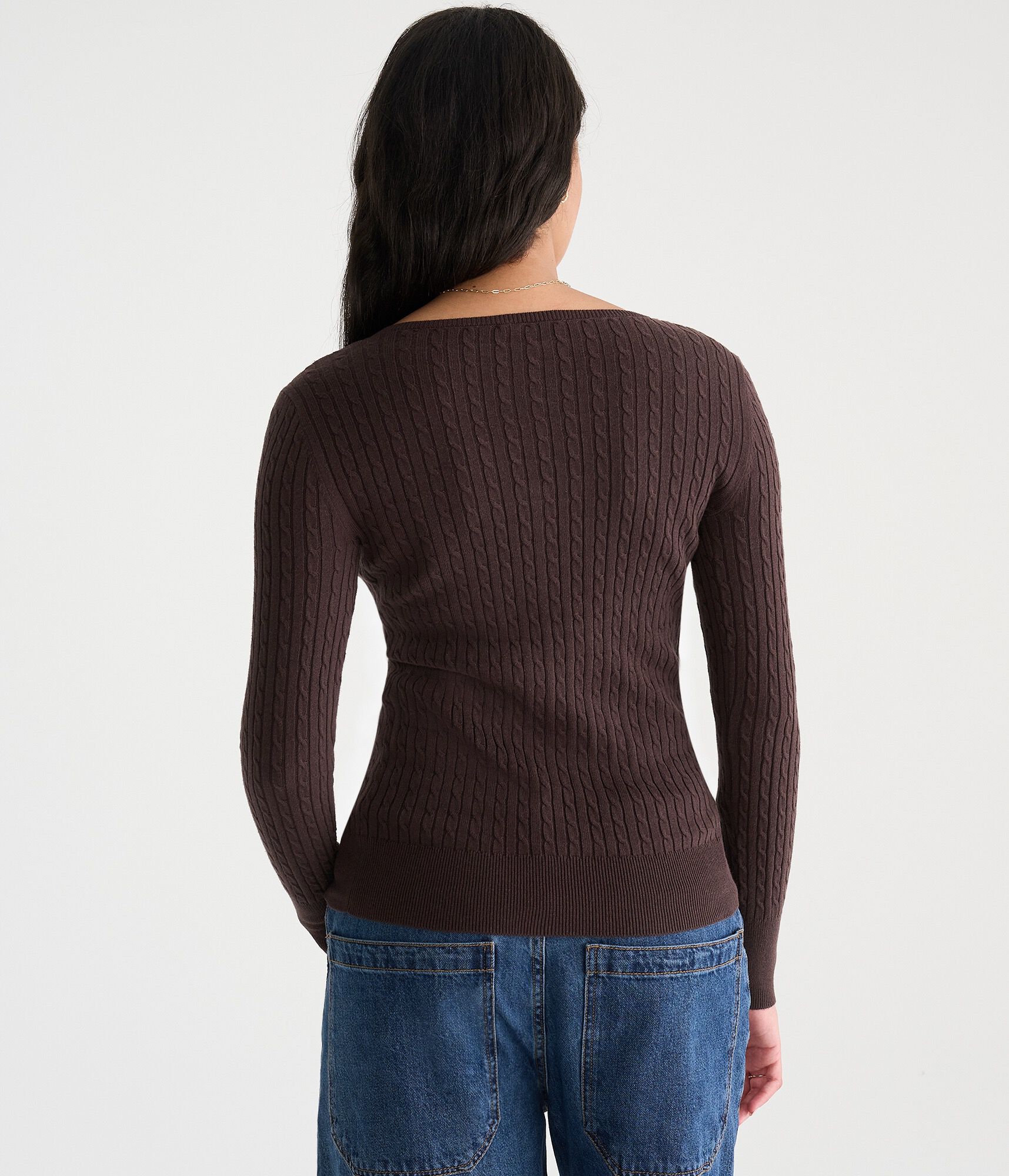 D&eacute;j&agrave; For Aero Long Sleeve Cable Henley