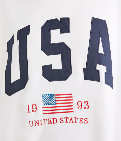 USA Oversized Crew Sweatshirt USA Oversized Crew Sweatshirt