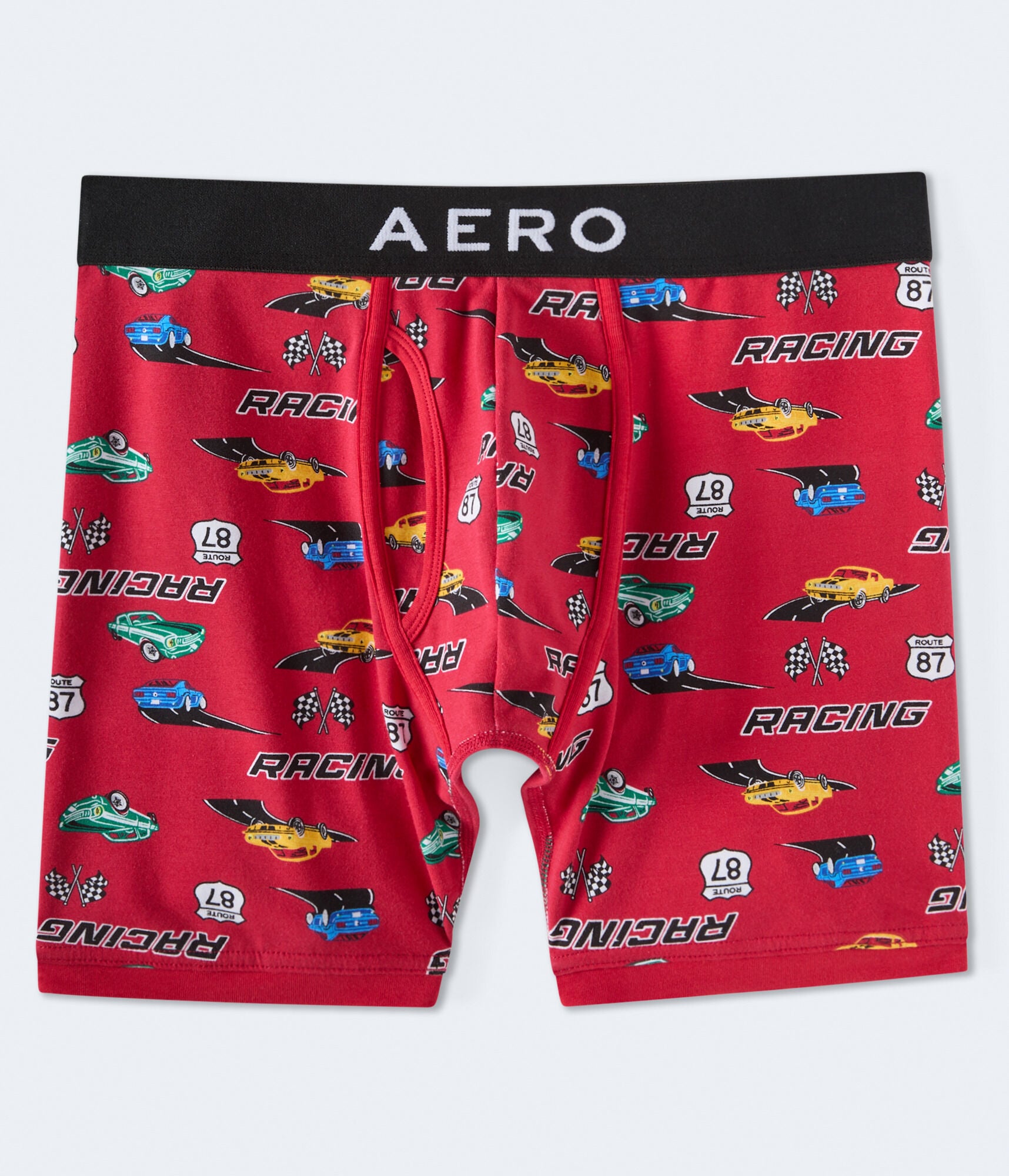 Race Car 6" Knit Boxer Briefs