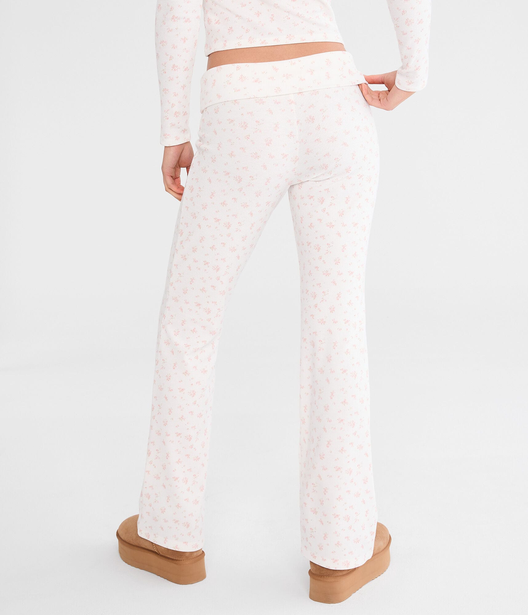 Floral Waffle Sleep Pants