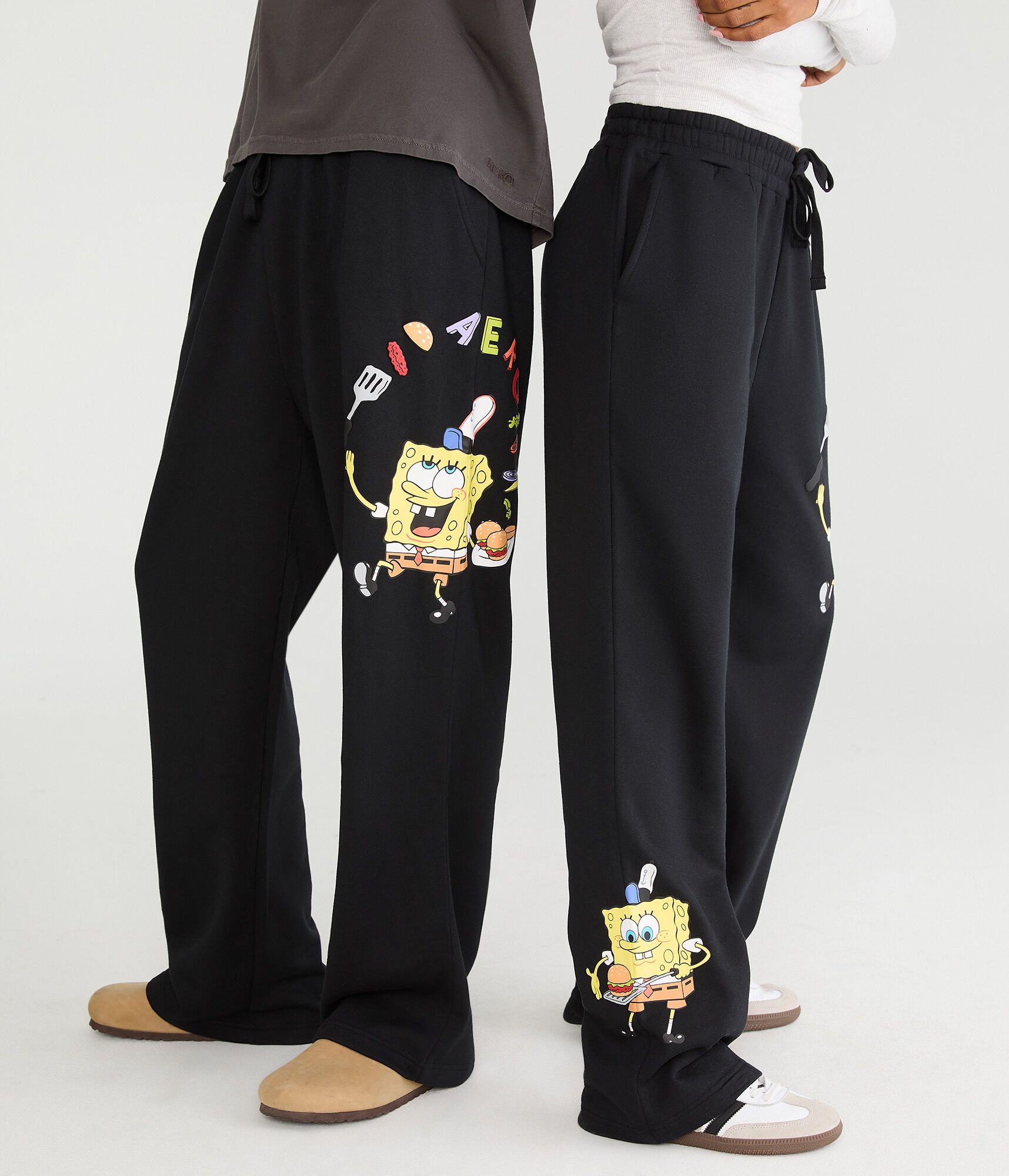 SpongeBob x Aero Krabby Patty Straight Leg Sweatpants
