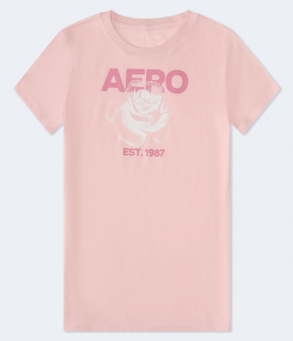 Aero Dotted Rose Graphic Tee