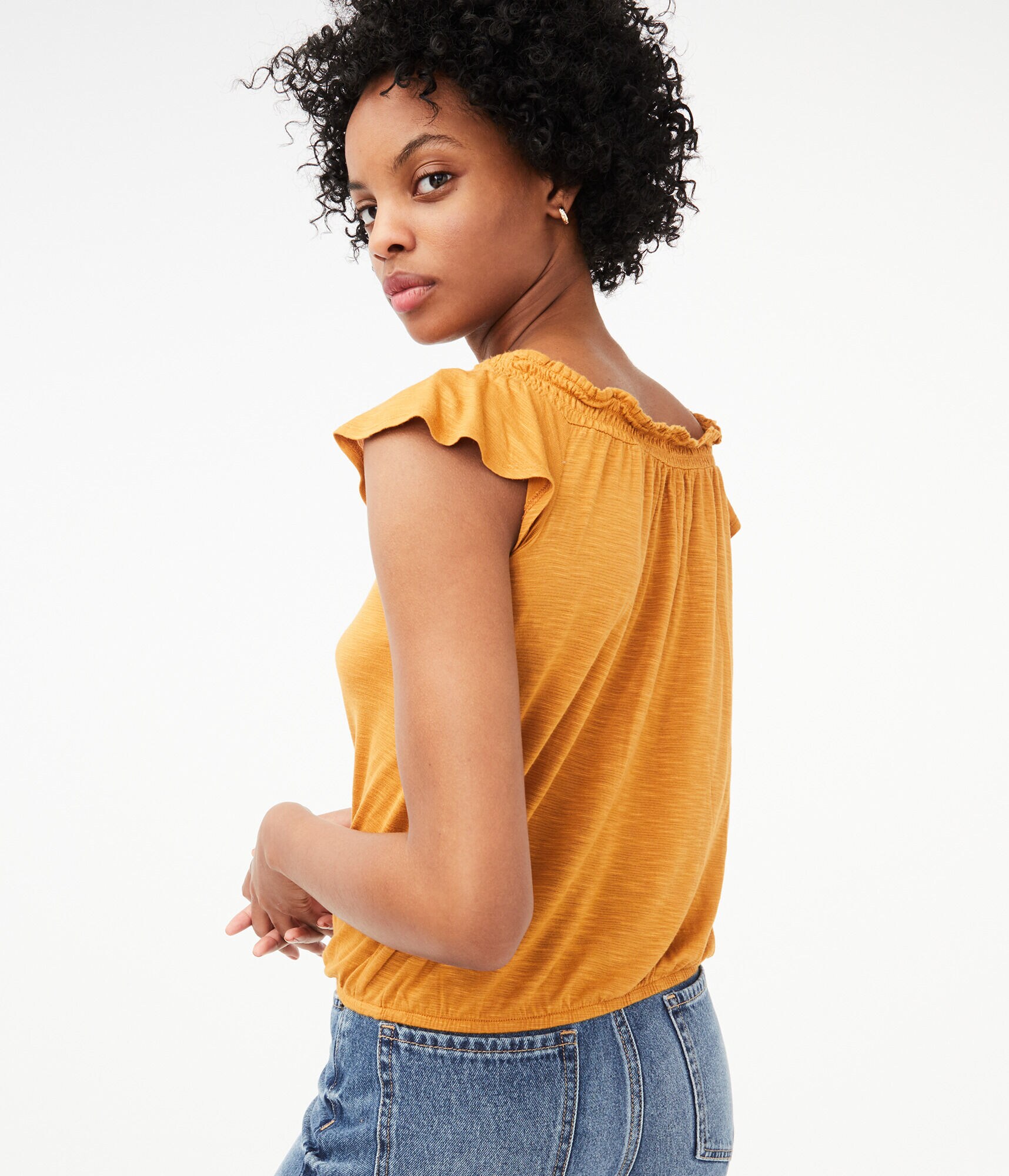 Seriously Soft Smocked Peasant Top