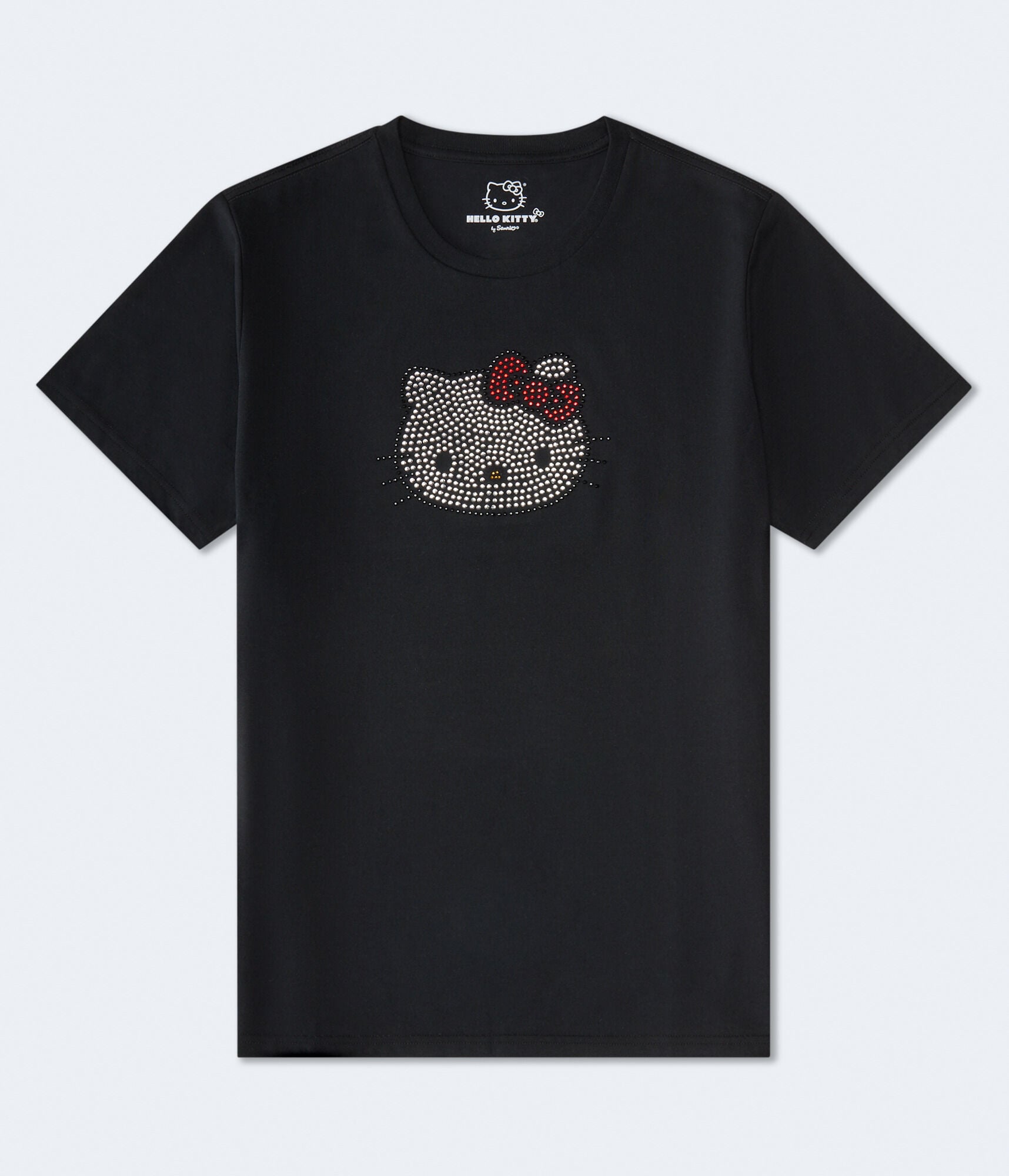 Hello Kitty Rhinestone Face Oversized Graphic Tee
