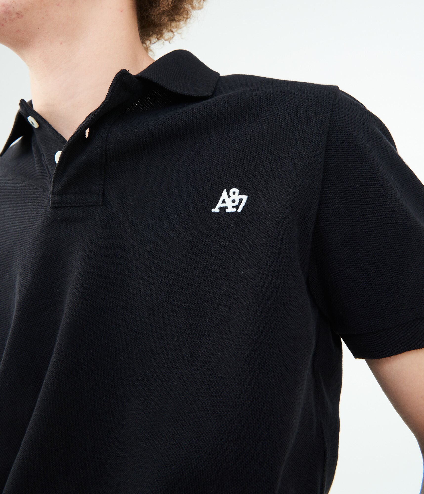 Men S A87 Logo Pique Polo Aeropostale