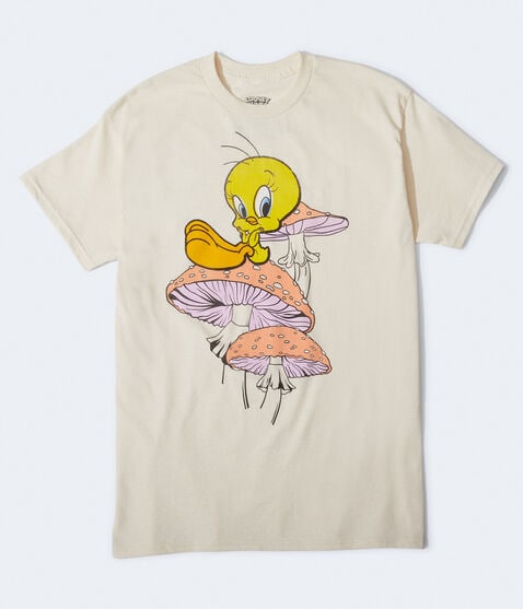 Tweety Bird Mushrooms Oversized Graphic Tee Tweety Bird Mushrooms Oversized Graphic Tee