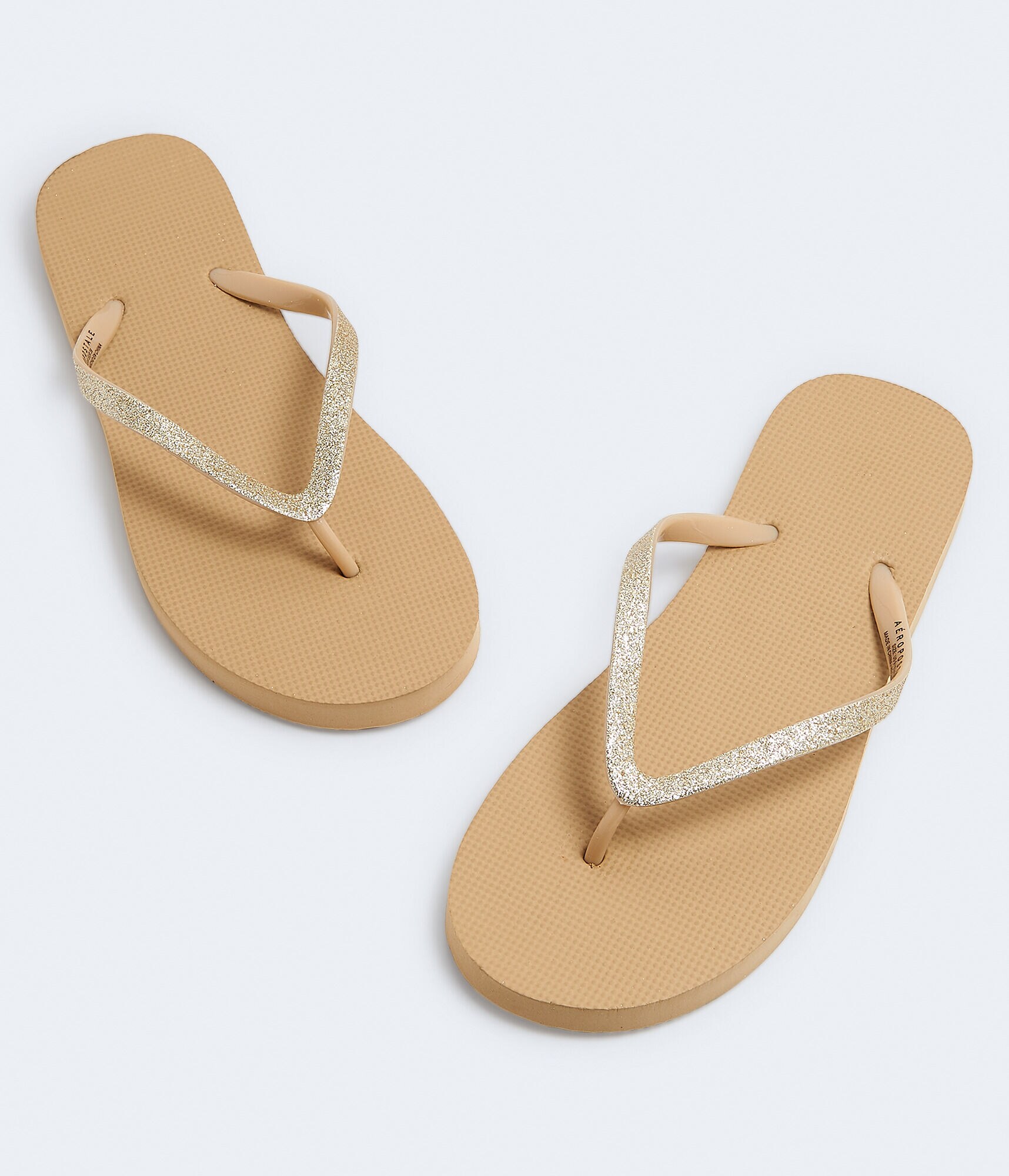 fuzzy flip flop slippers aeropostale