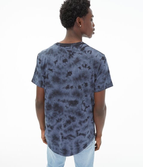 Tie-Dye Curved Hem Crew Tee Tie-Dye Curved Hem Crew Tee