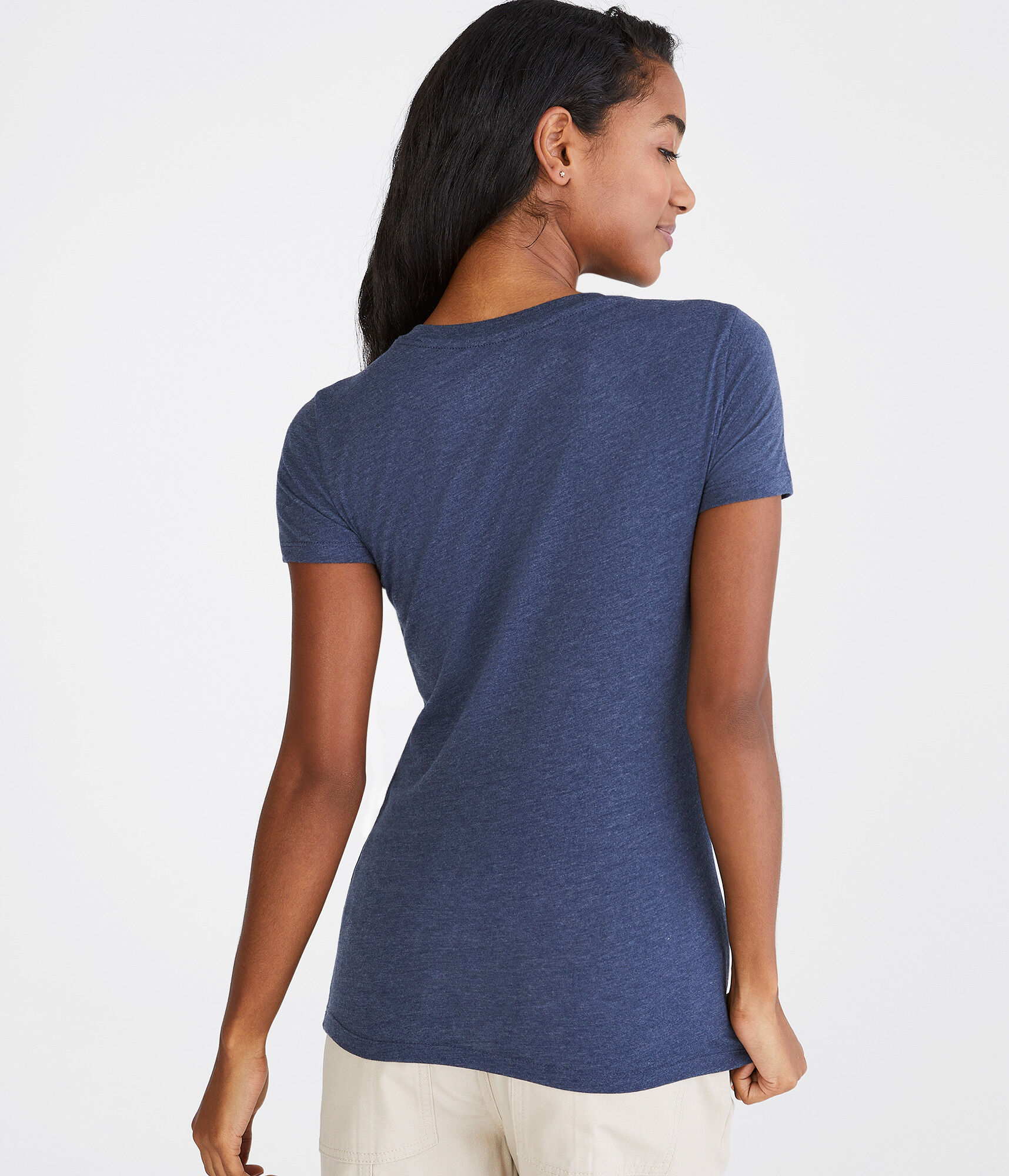 Aeropostale Embroidered Floral Graphic Tee