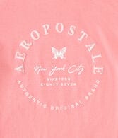 Aeropostale Butterfly Foil Graphic Tee