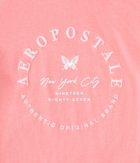 Aeropostale Butterfly Foil Graphic Tee