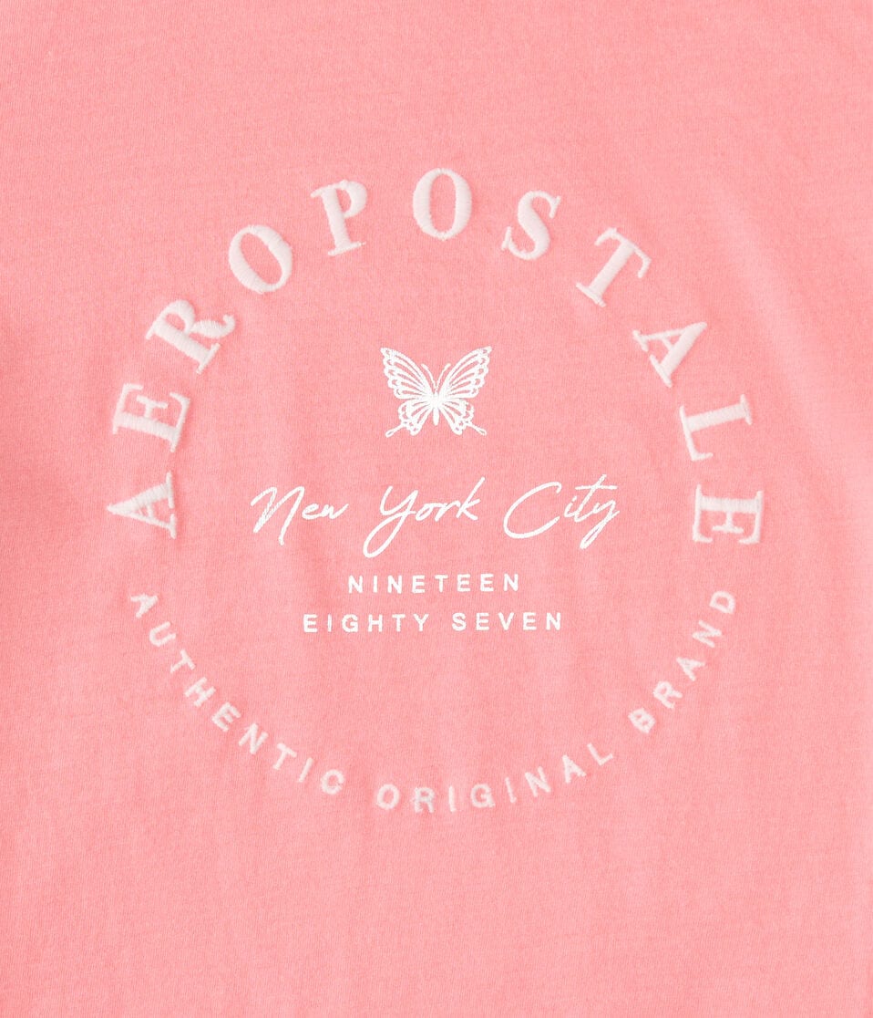 Aeropostale Butterfly Foil Graphic Tee