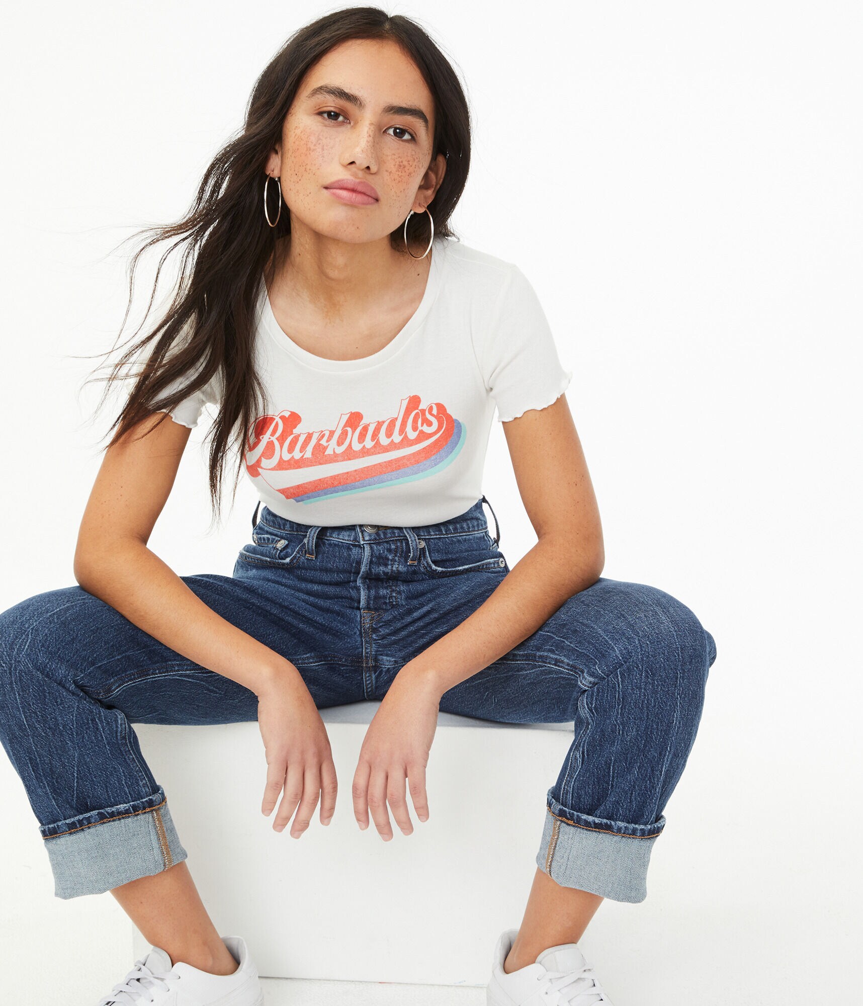 Barbados Shrunken Tee