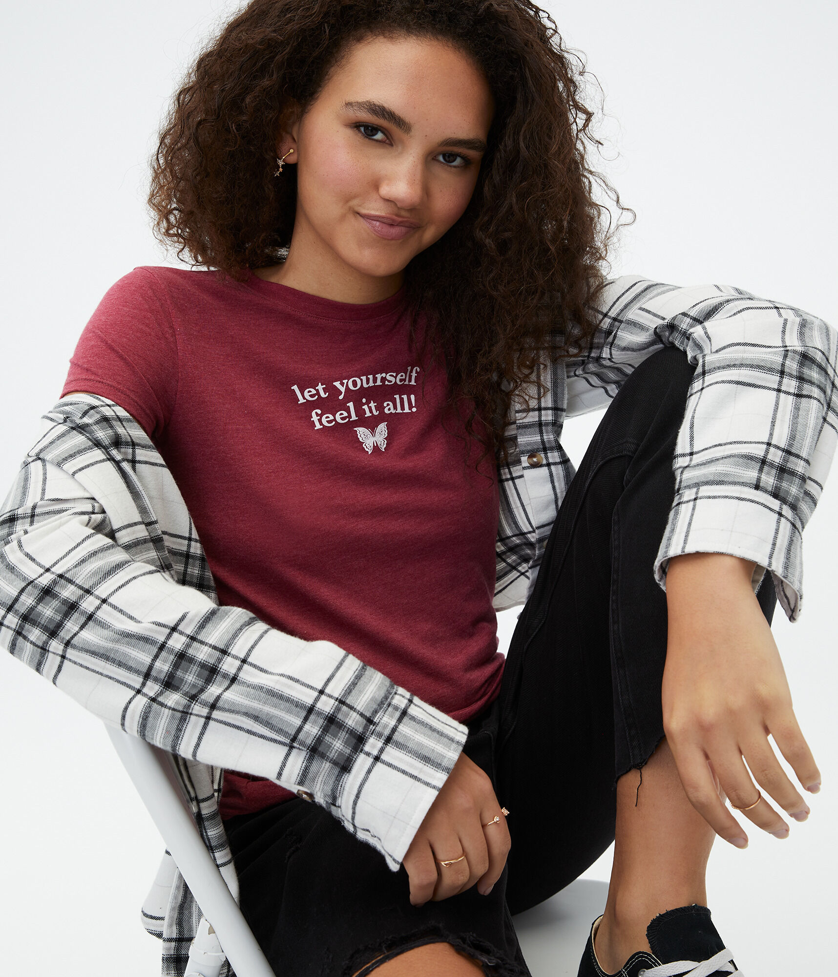 Let Yourself Feel Butterfly Graphic Tee