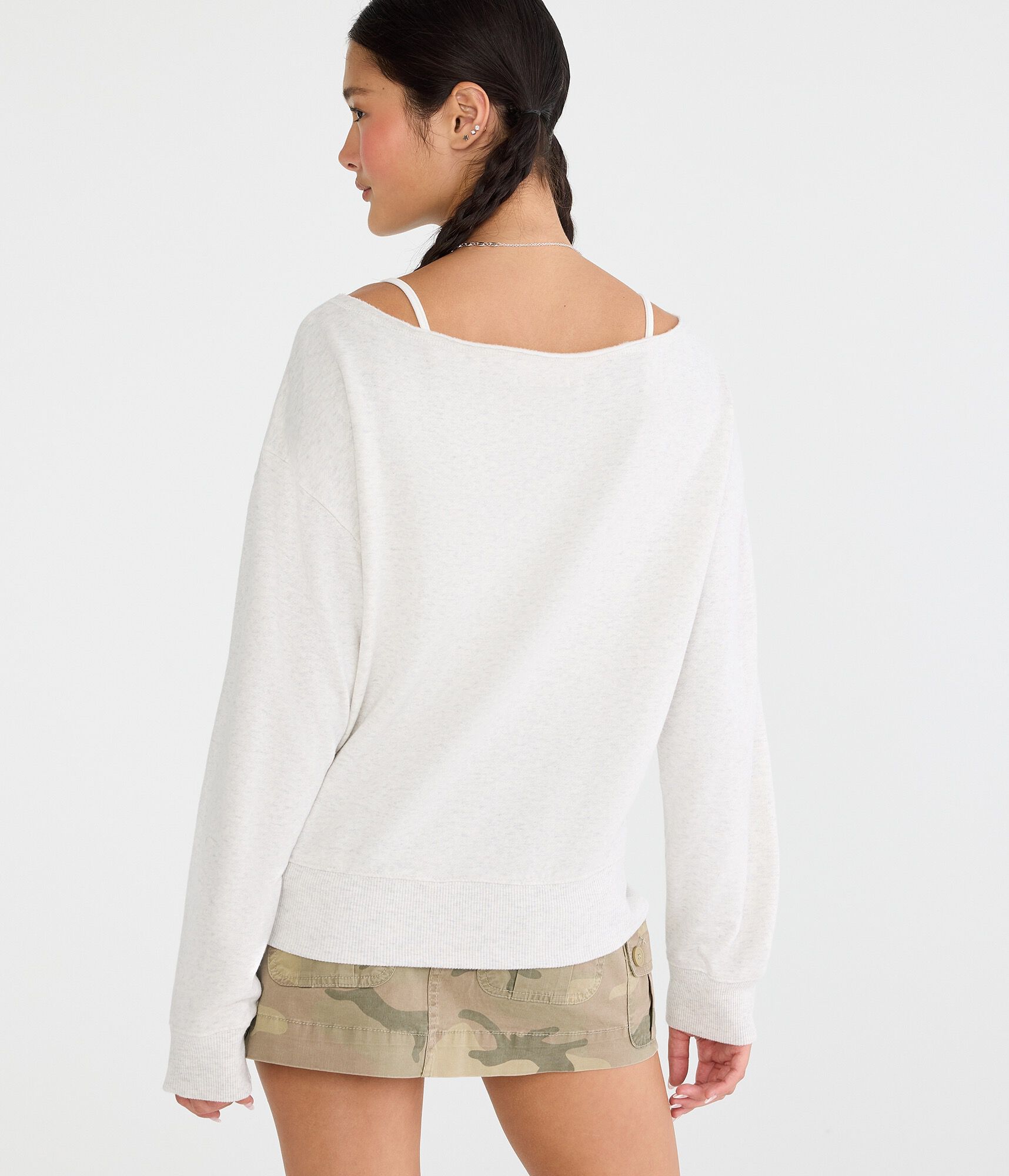 Cloud Soft Off-The-Shoulder Sweatshirt
