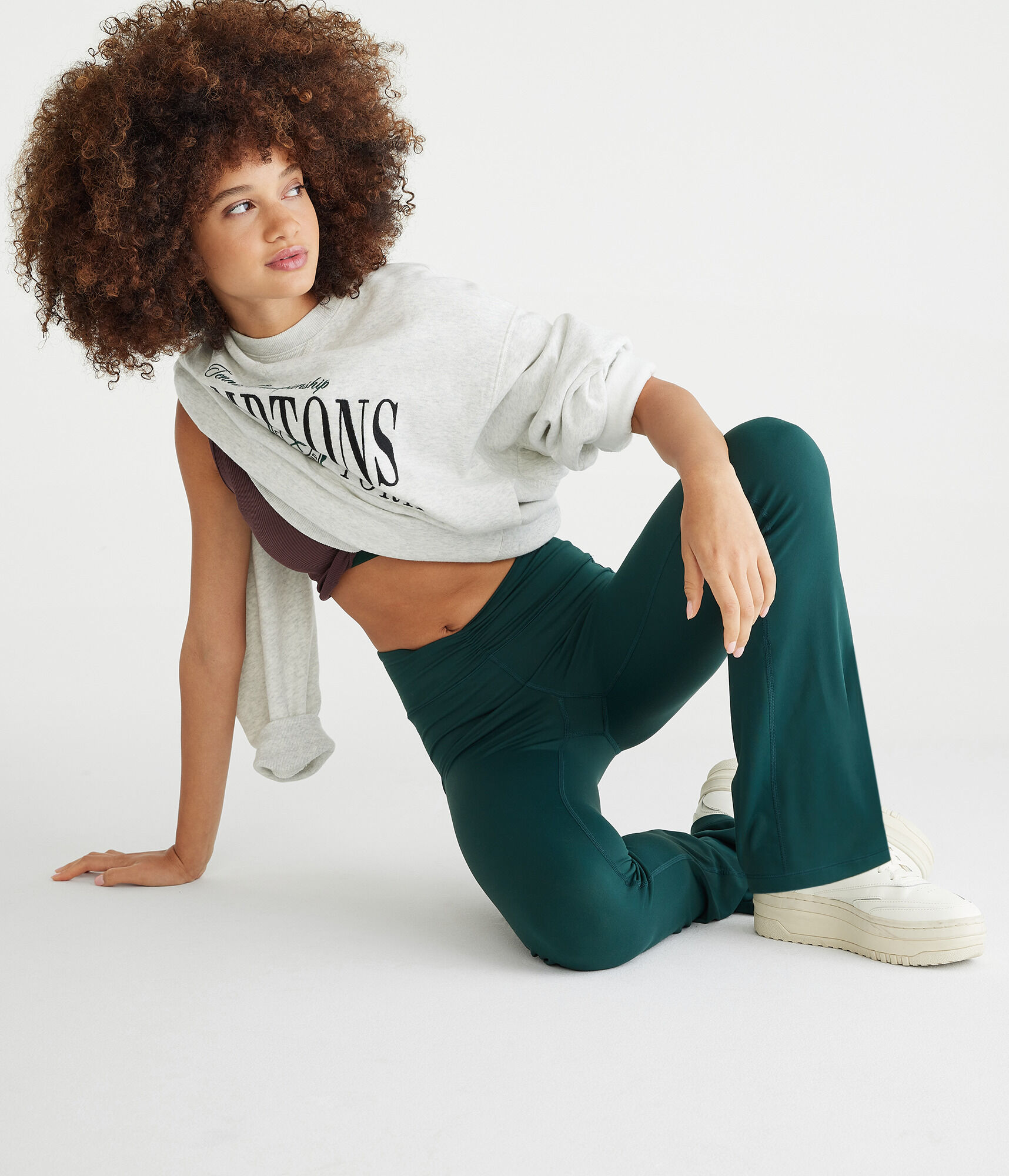 Air Soft High-Rise Cinch Flare Leggings