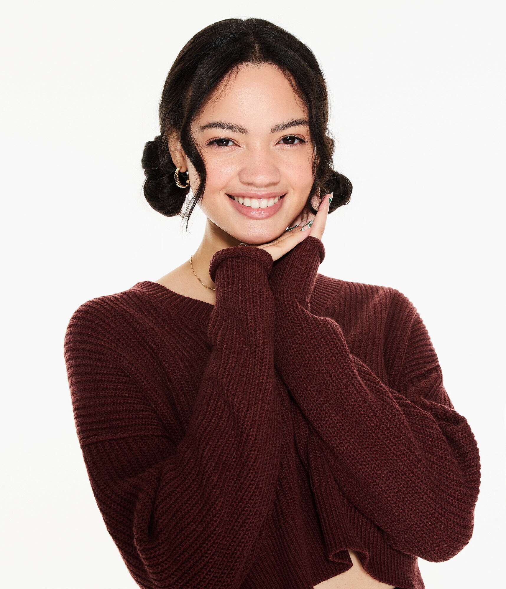 Ribbed V-Neck Sweater