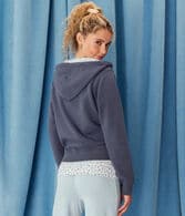 Demetra for Aero Floral Full-Zip Hoodie