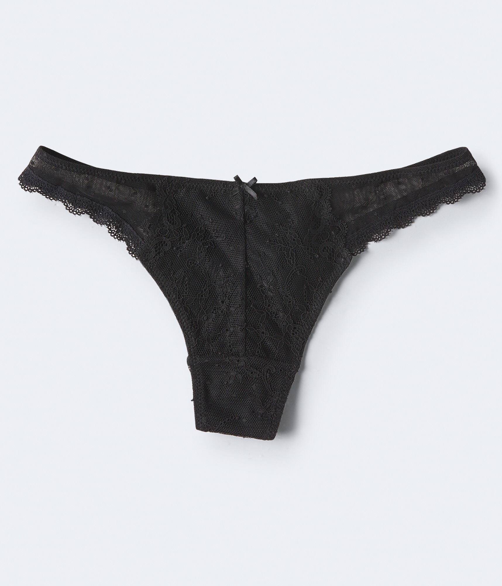 Floral Dot Lace Thong